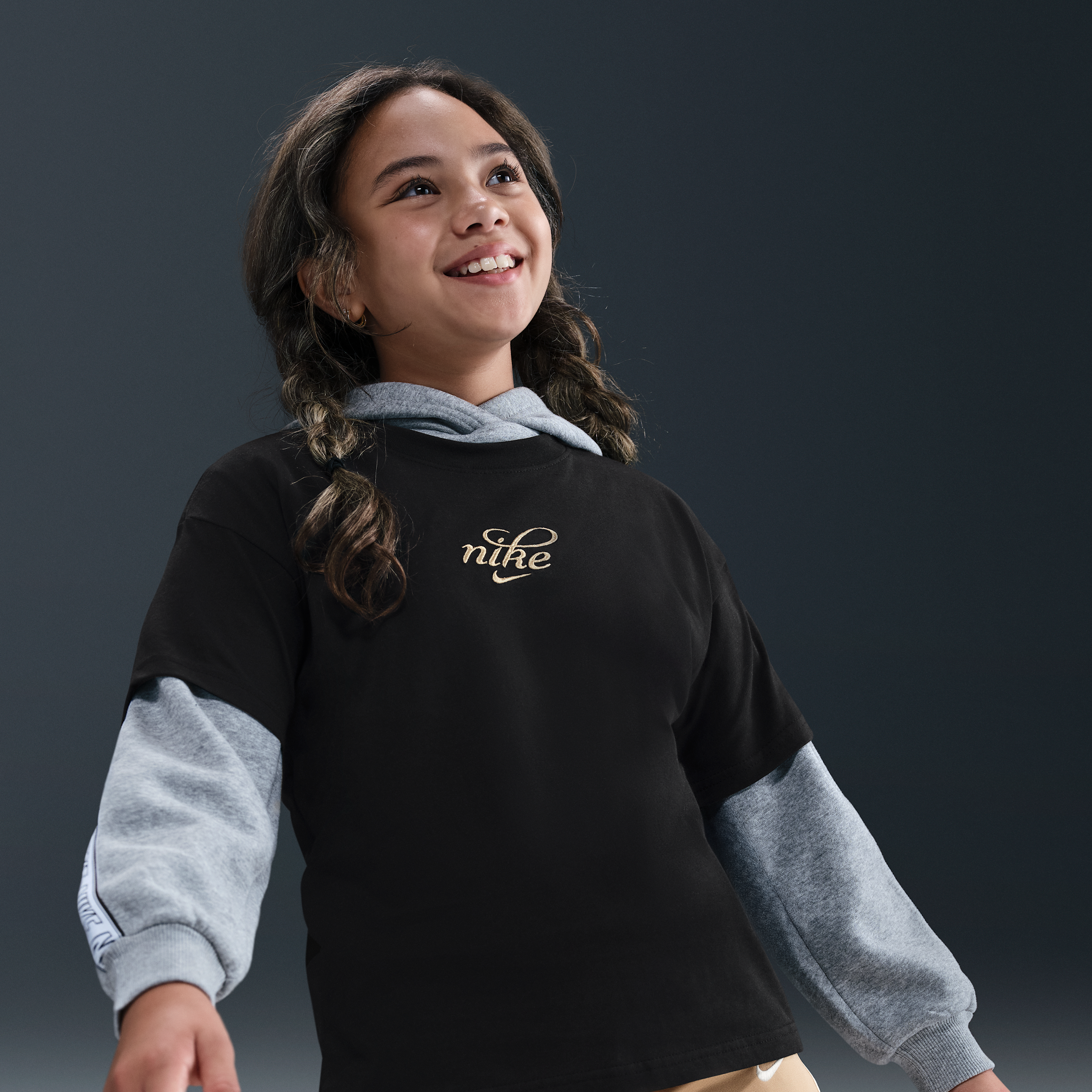 Thumbnail - Nike T-Shirt (ältere Kinder, Mädchen) - Schwarz