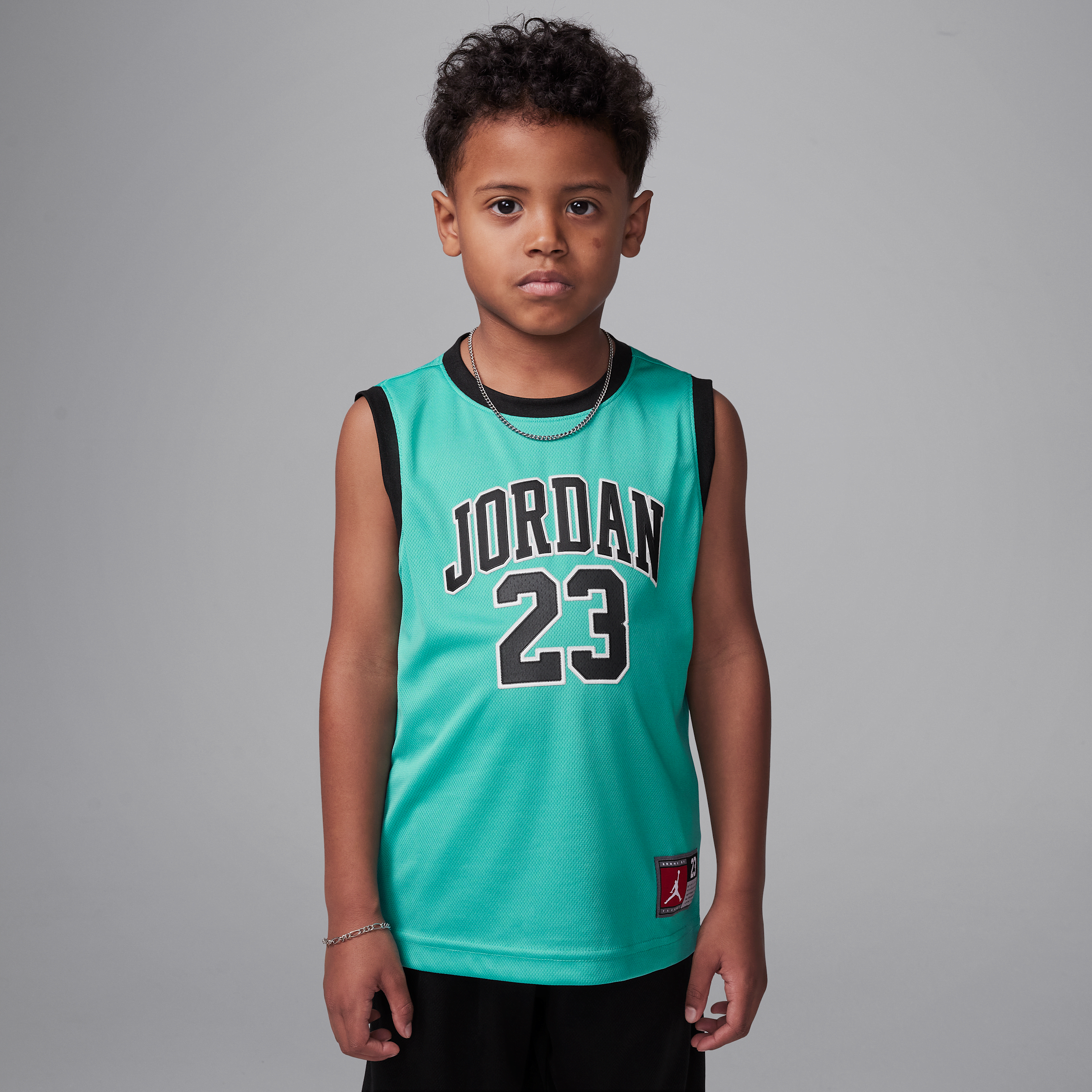 Thumbnail - Jordan 23 Jersey 2-teiliges Trikot-Set für jüngere Kinder - Schwarz