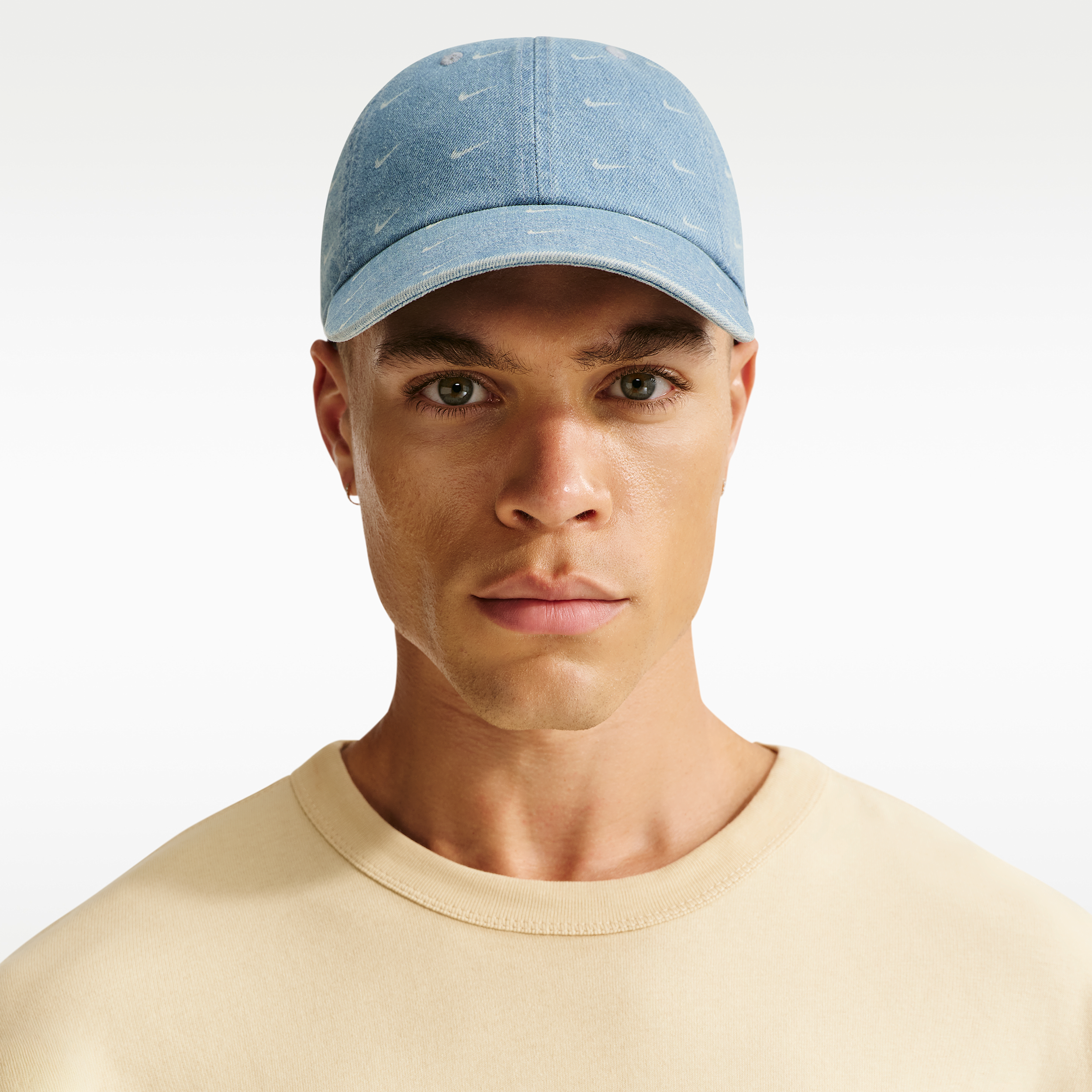 Cappello non strutturato in denim Nike Club - Blu