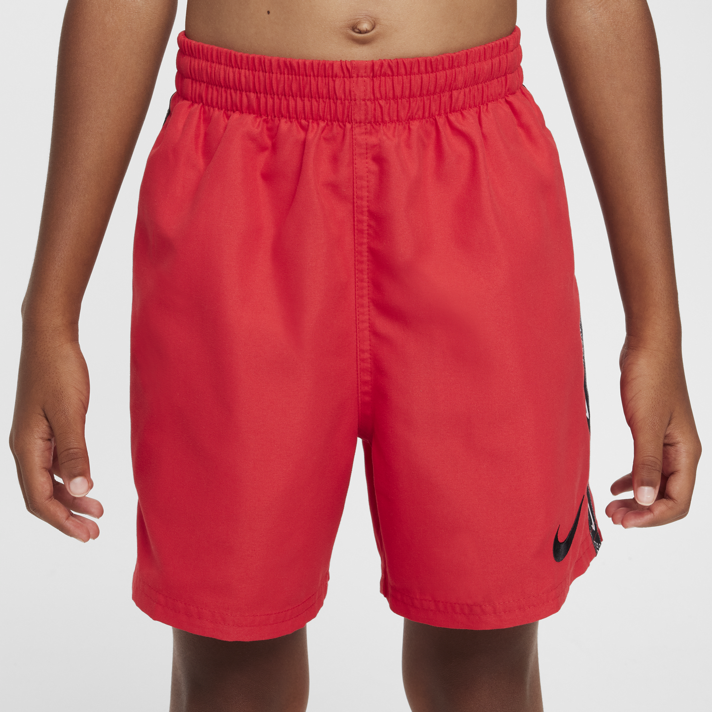 Short de bain et de volley-ball 10 cm Nike pour ado (garçon) - Rouge