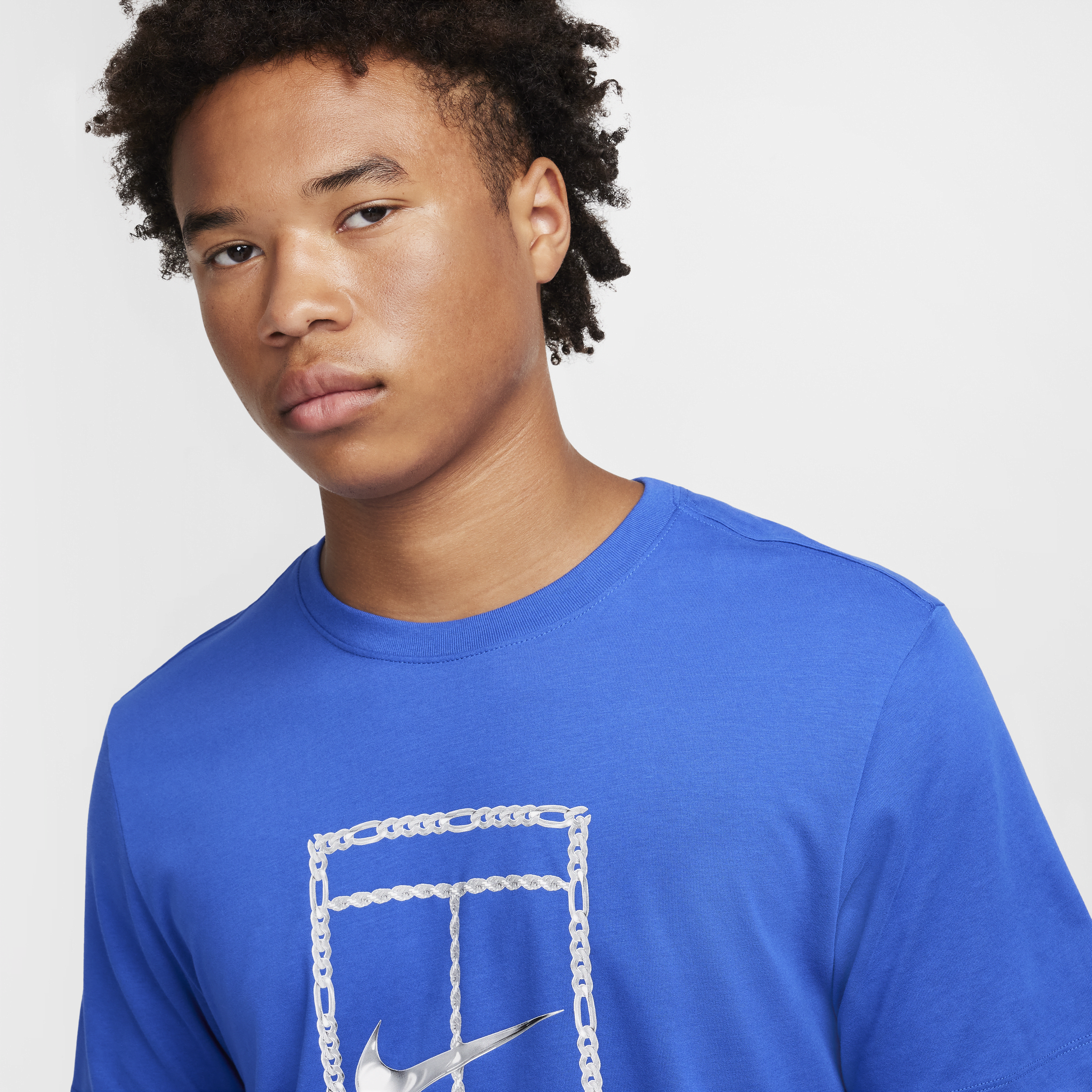 T-shirt de tennis NikeCourt Dri-FIT pour homme - Bleu