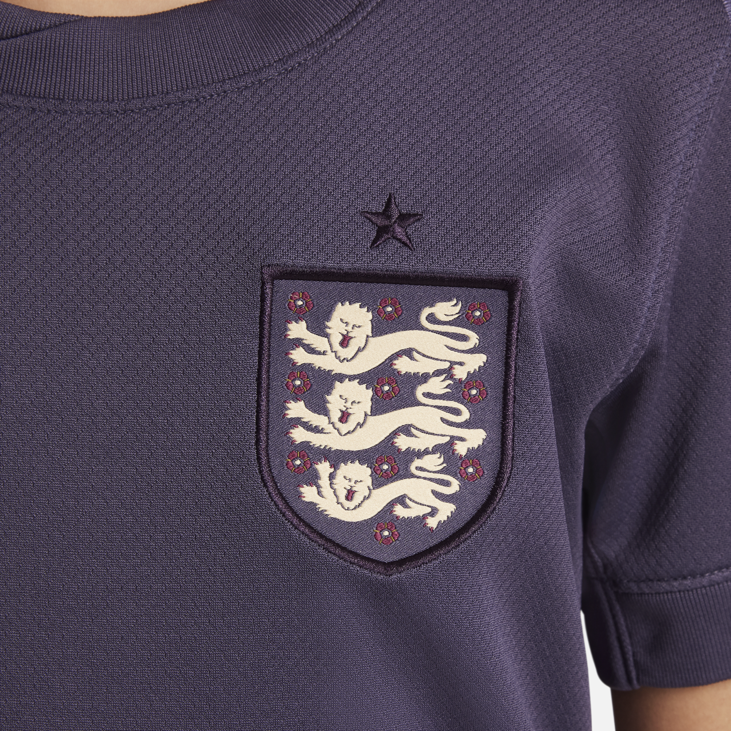 Nike Engeland (herenelftal) 2024 25 Stadium Uit Dri-FIT replica voetbalshirt voor kids Paars