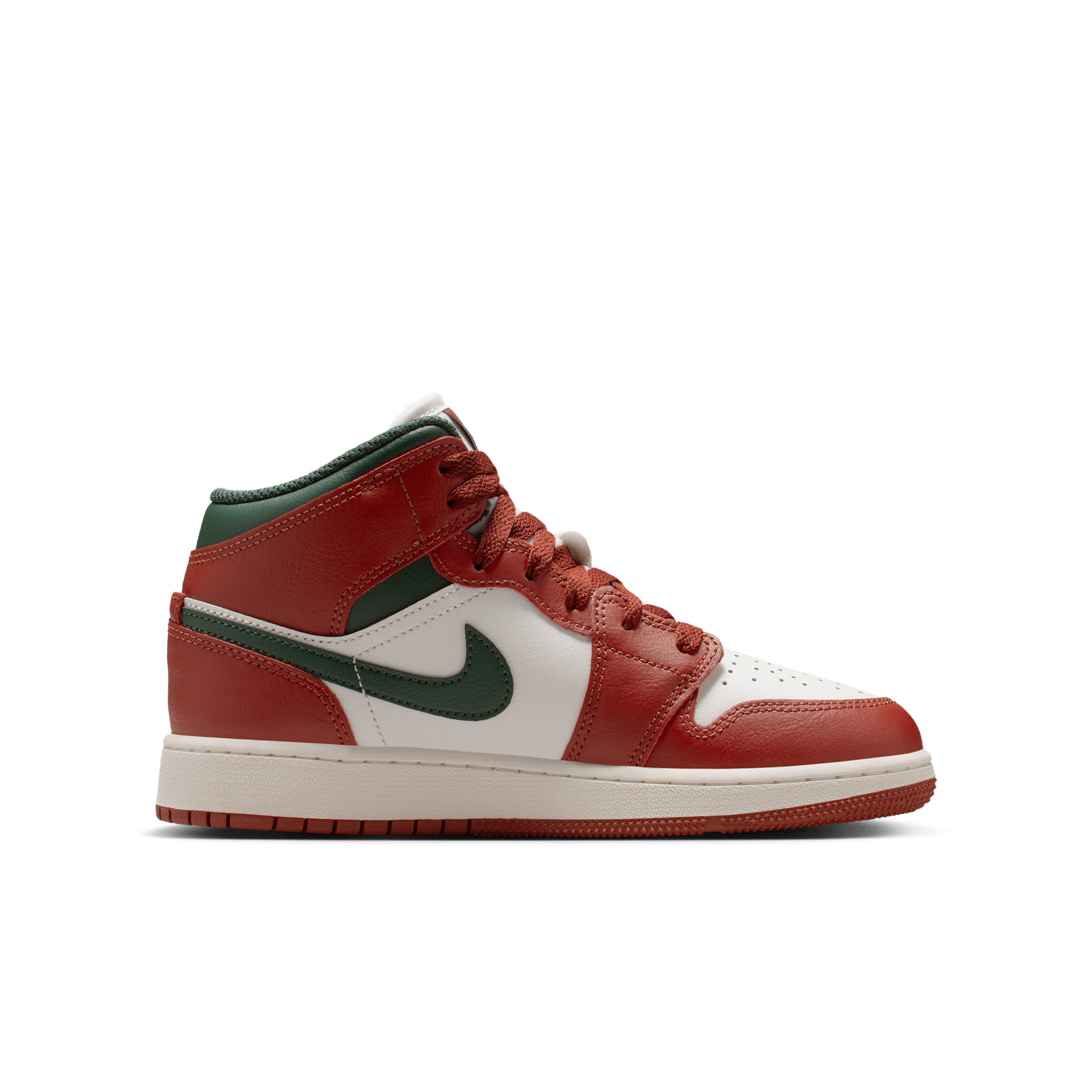 Thumbnail - Air Jordan 1 Mid Schuh für ältere Kinder - Weiß