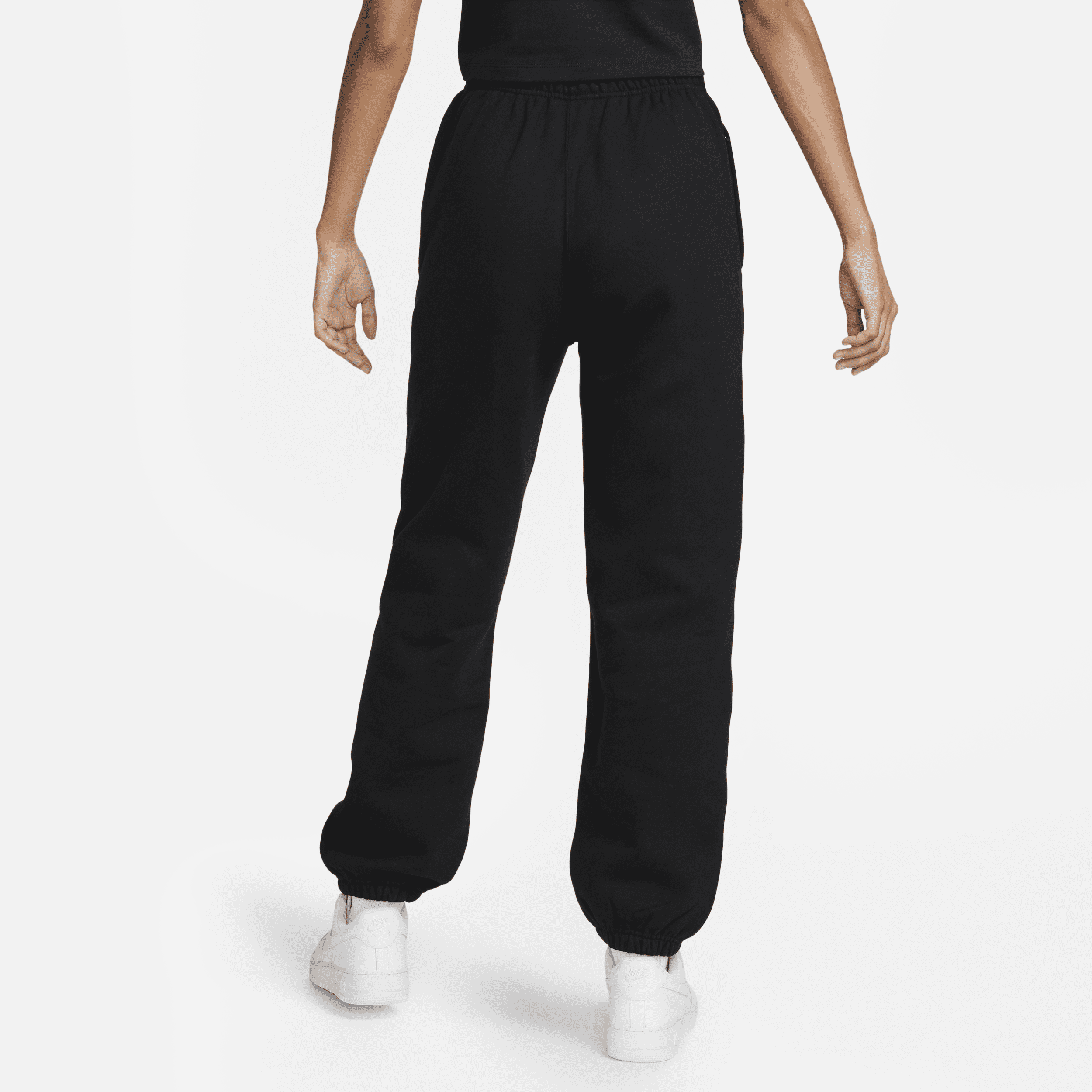 Pantalon en tissu Fleece Nike Solo Swoosh pour Femme - Noir