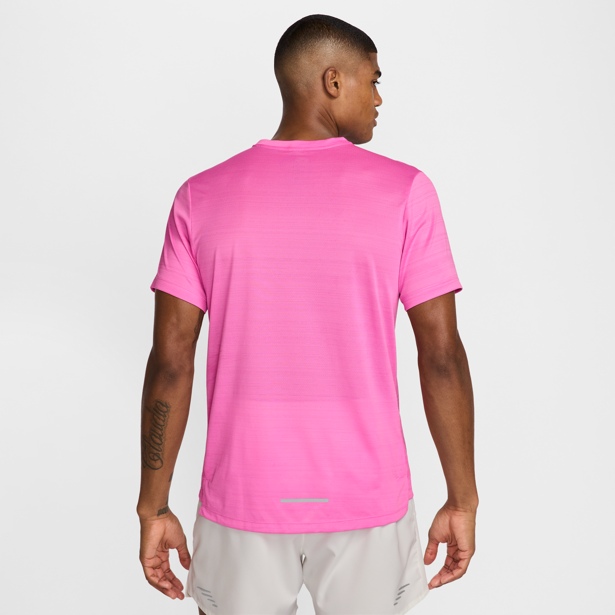 Haut de running à manches courtes Nike Miler pour Homme - Rose