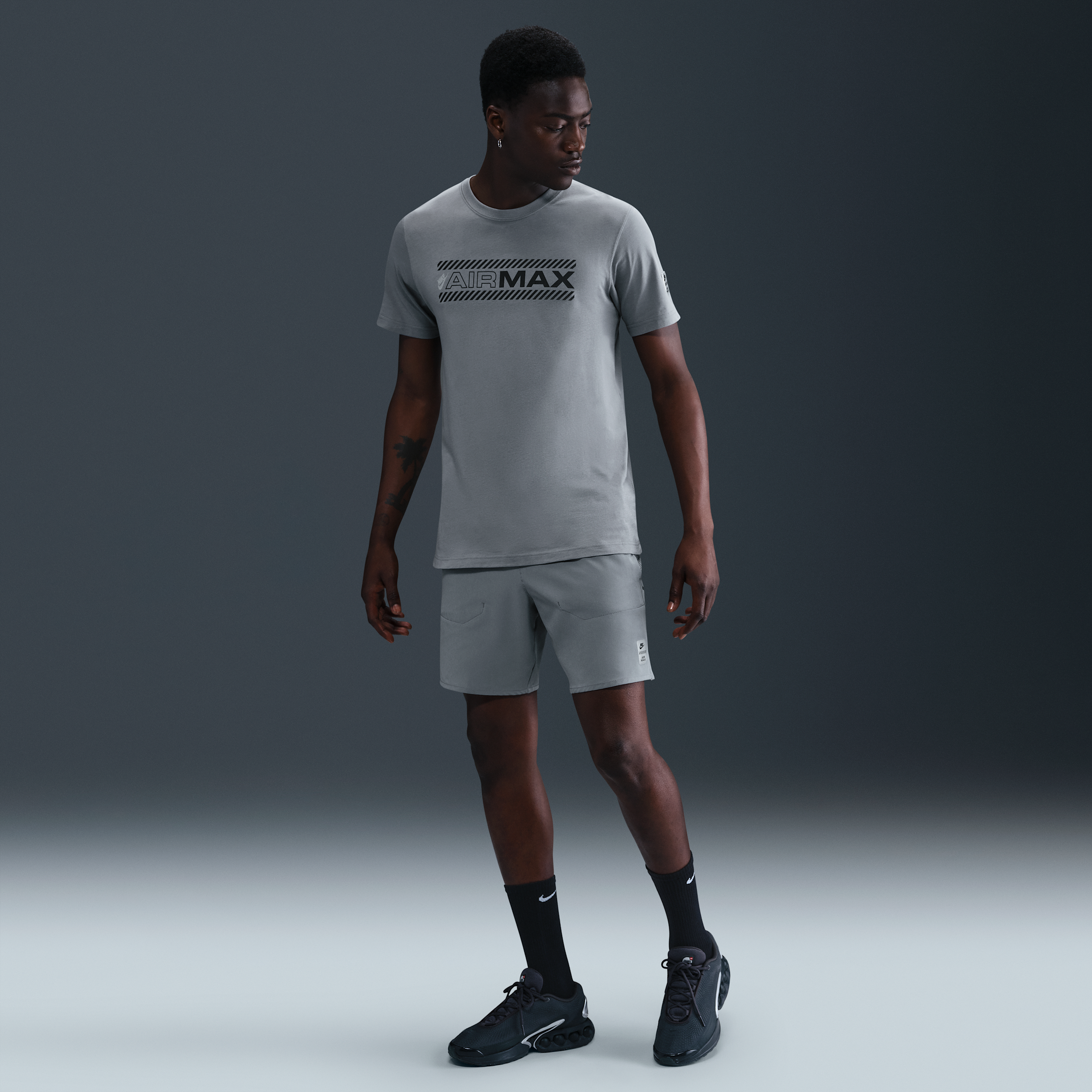 Thumbnail - Nike Air Max Herren-Webshorts - Grau