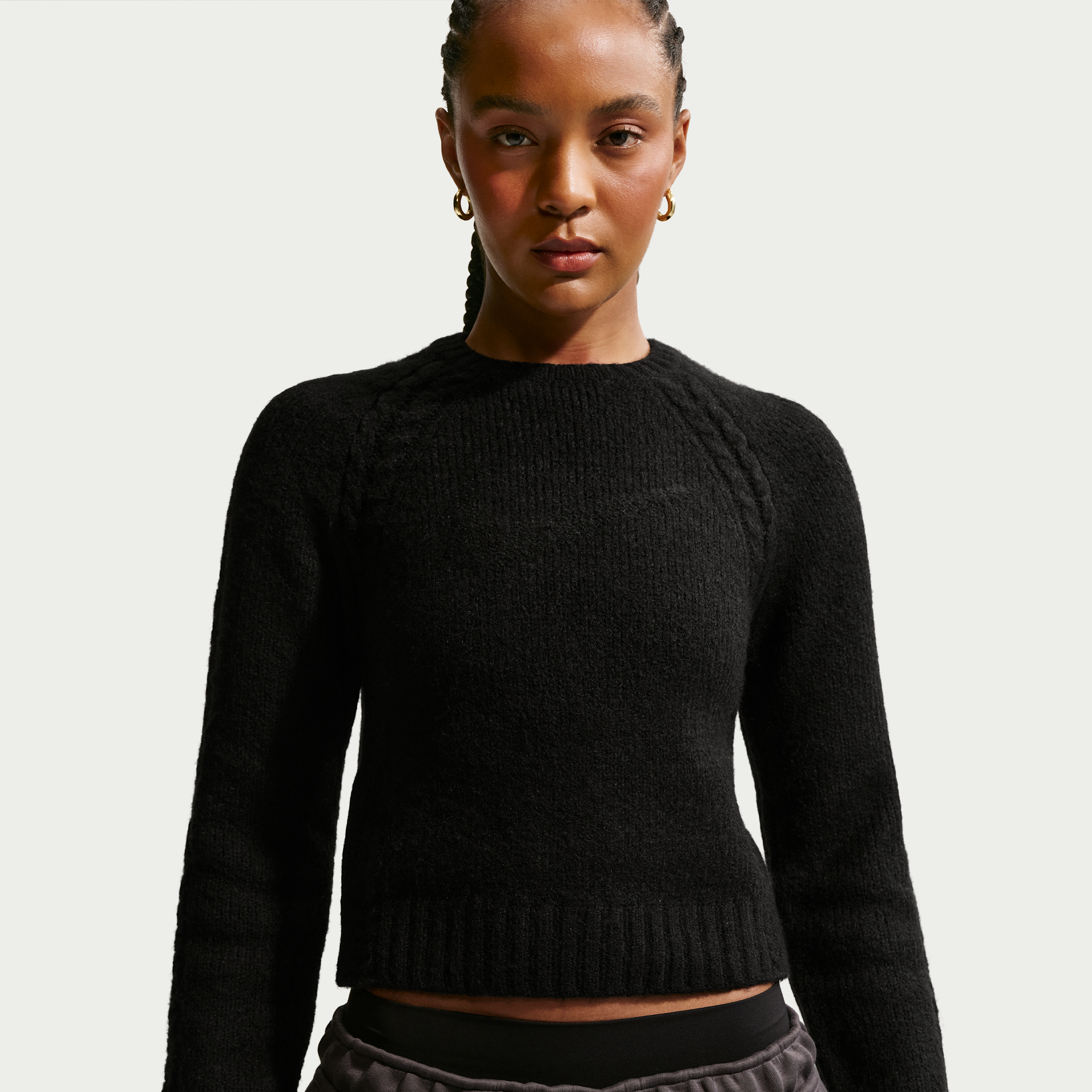 Thumbnail - Nike Chill Knit schmal geschnittenes Longsleeve (Damen) - Schwarz