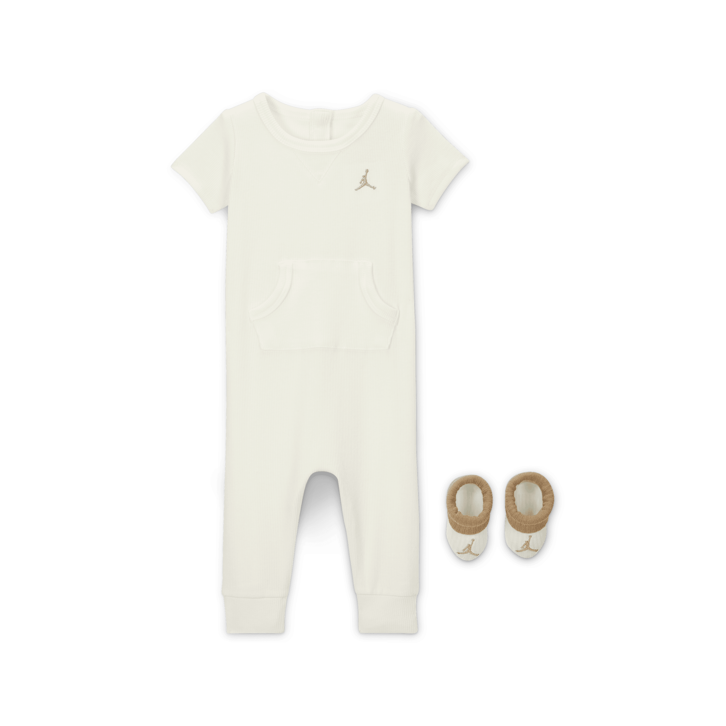 Ensemble 2 pièces avec combinaison manches courtes Jordan Essential pour bébé - Blanc