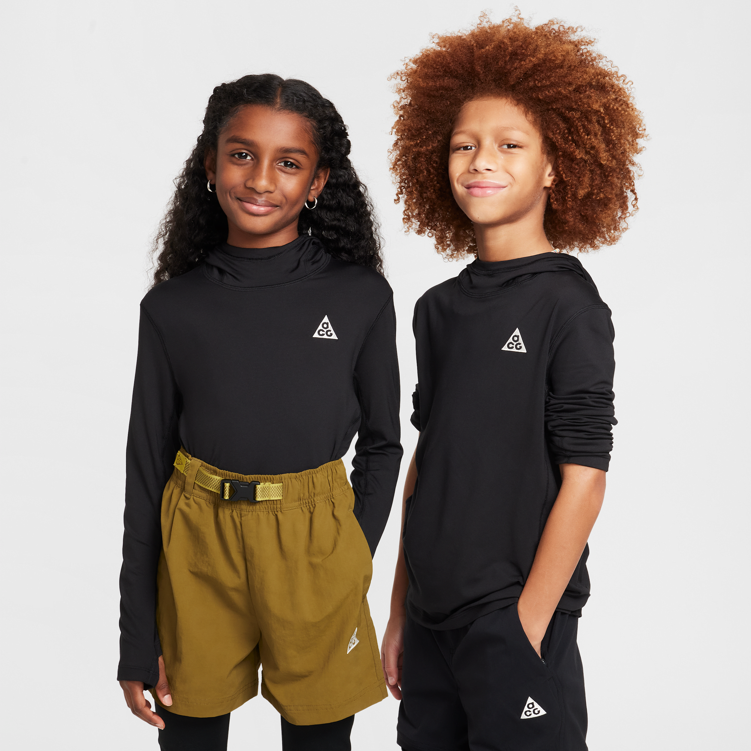 Haut à manches longues et capuche anti-UV Dri-FIT Nike ACG pour ado - Noir