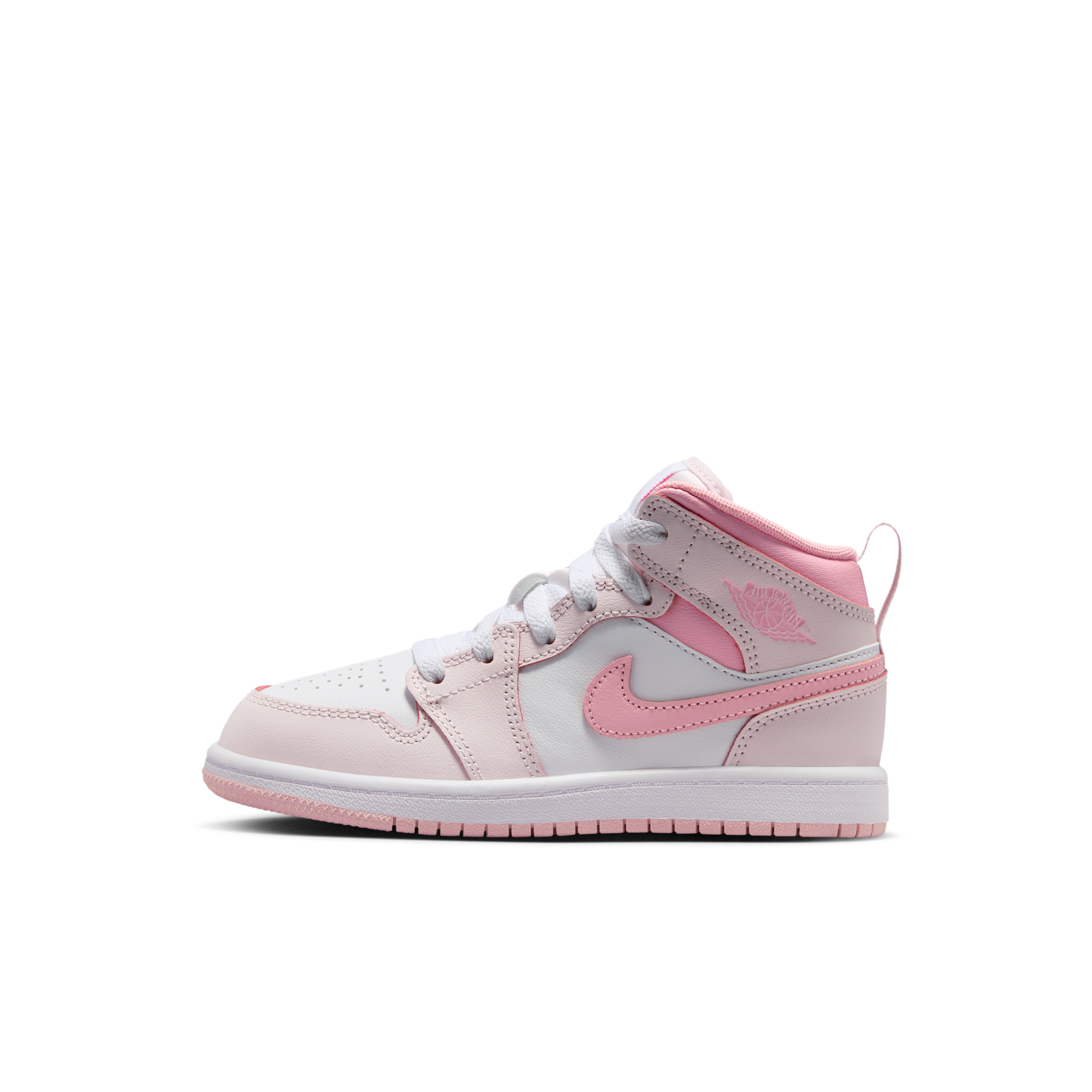 Nike Jordan 1 Mid Younger Kids Shoes - Pink