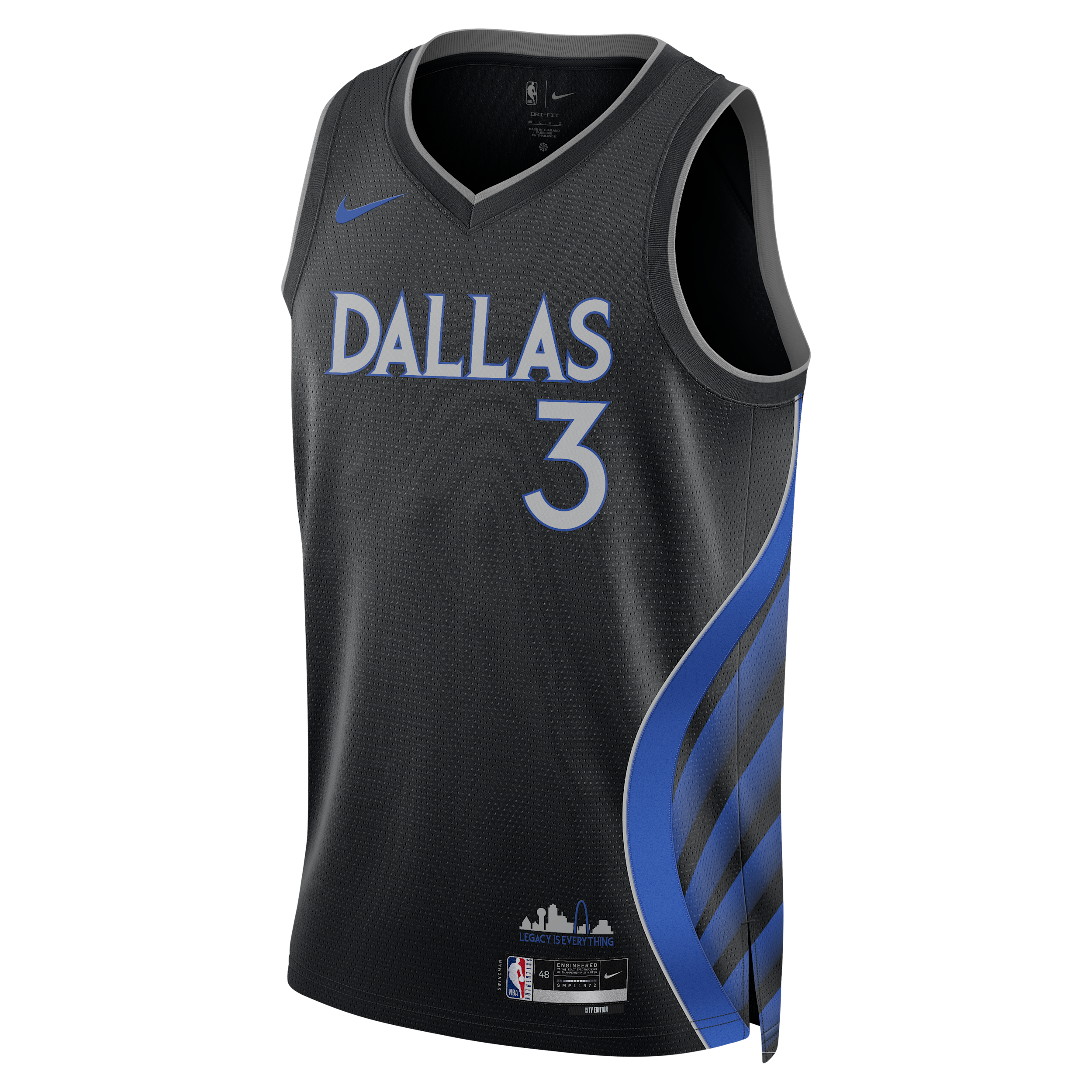 Anthony Davis Dallas Mavericks City Edition Men's Nike NBA Swingman Jersey - Black