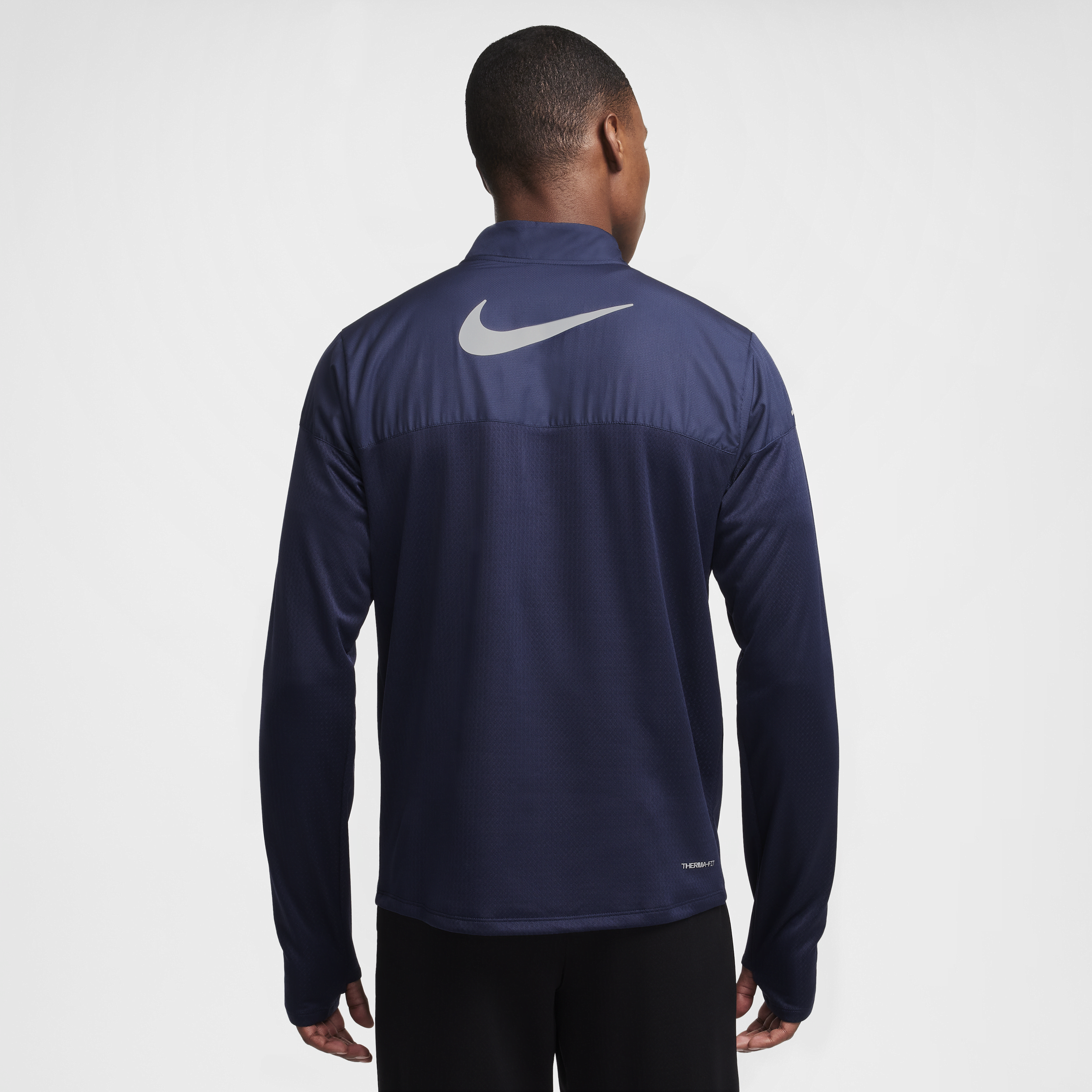 Haut de running déperlant à demi-zip Therma-FIT Nike Sphere pour homme - Bleu