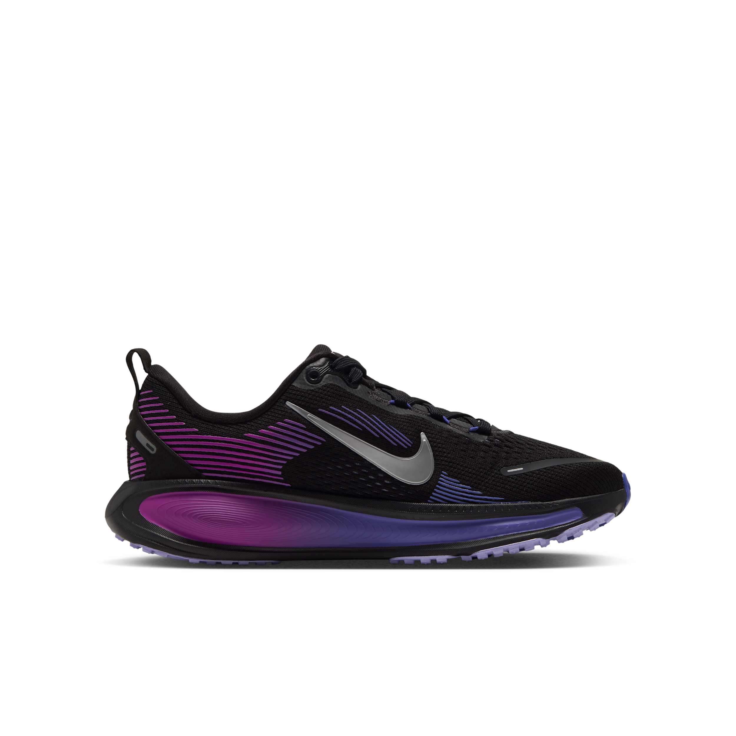 Nike Vomero 18 Road GS 'Black Vivid Purple Persian Violet Metallic Silver' | Kid's Size 7 - HQ2157-065