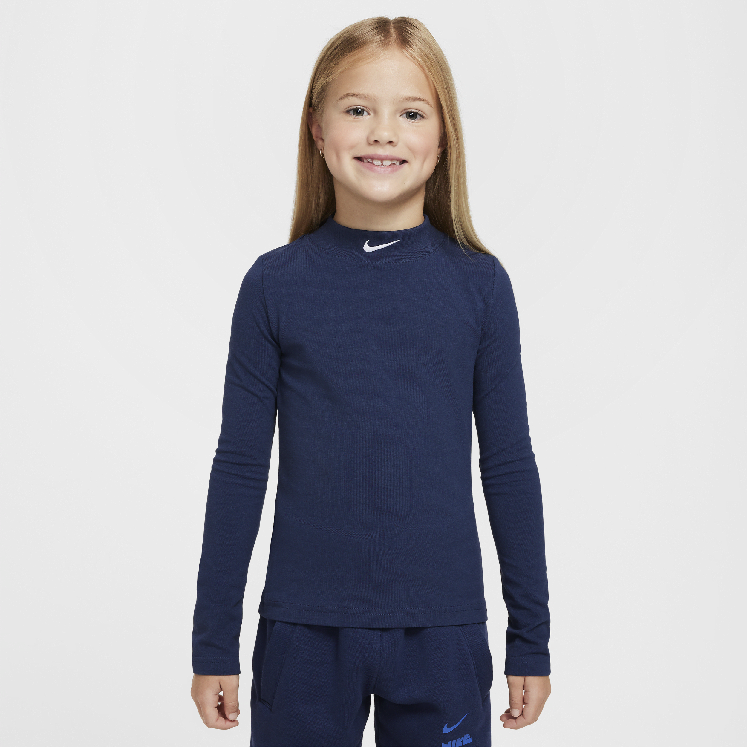 Haut à manches longues Nike Sportswear pour fille - Bleu