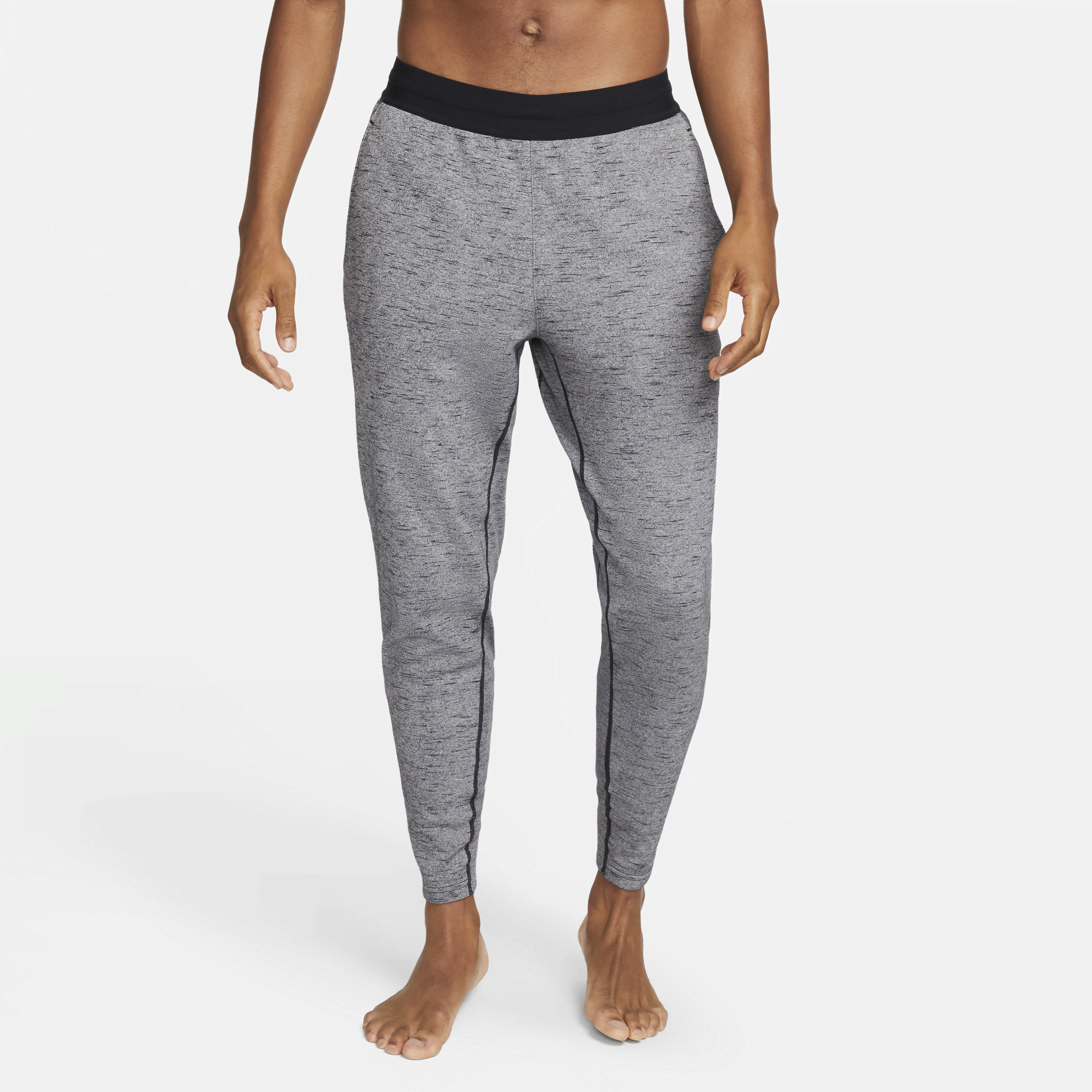Farbowane spodnie męskie Nike Yoga Dri-FIT - Czerń
