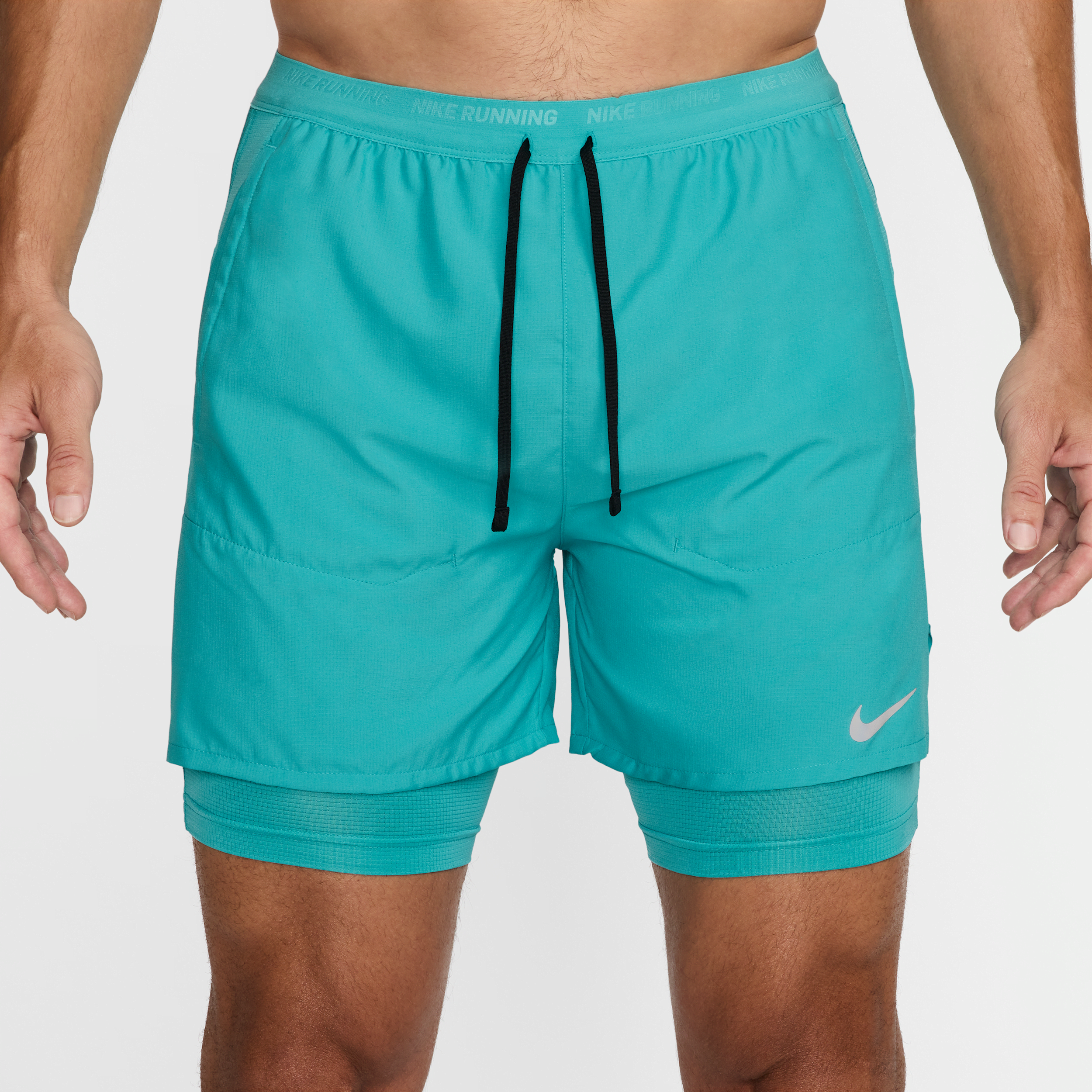 Short de running hybride Dri-FIT Nike Stride 13 cm pour homme - Vert