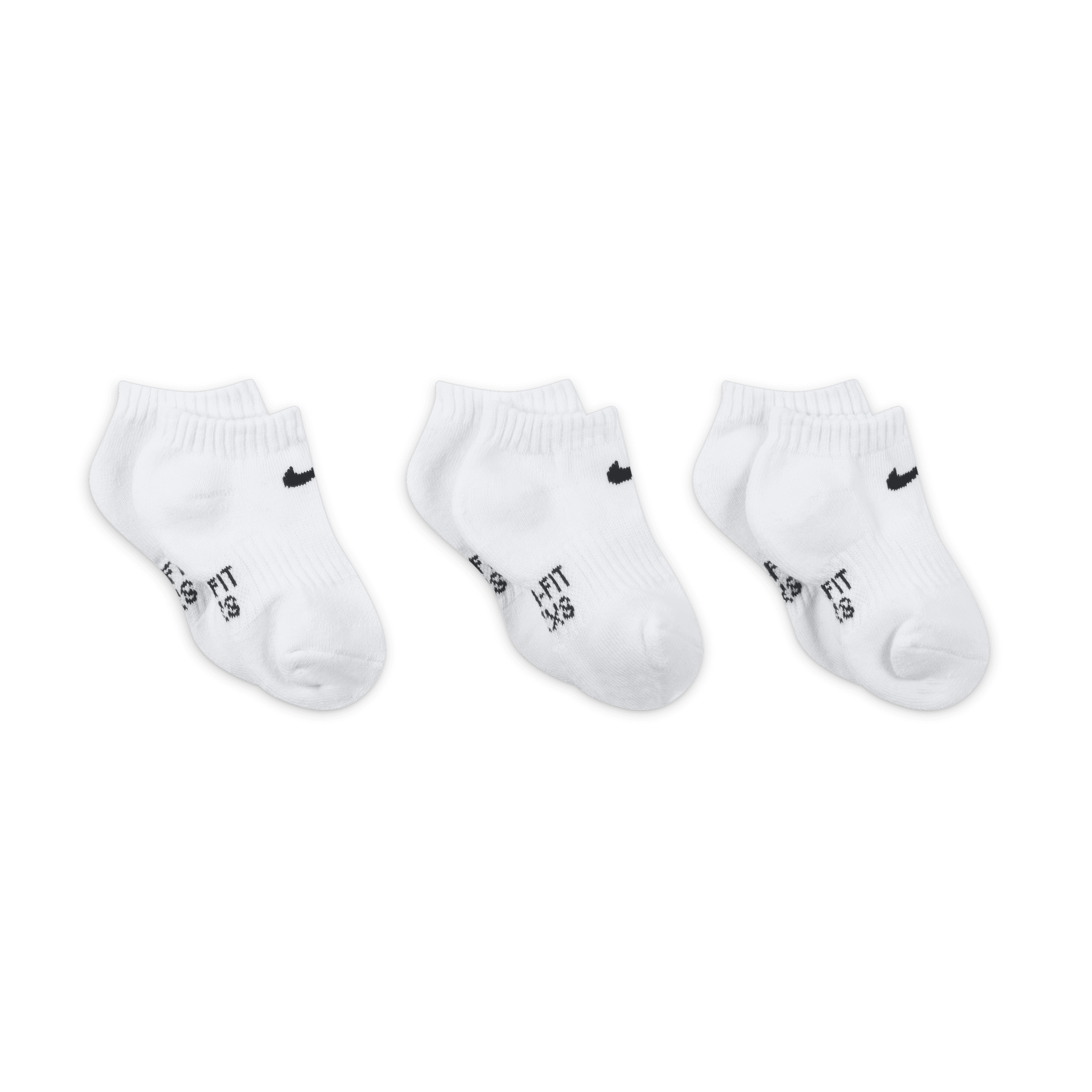 Thumbnail - Nike Dri-FIT Performance No-Show-Socken für jüngere Kinder (3 Paar) - Weiß