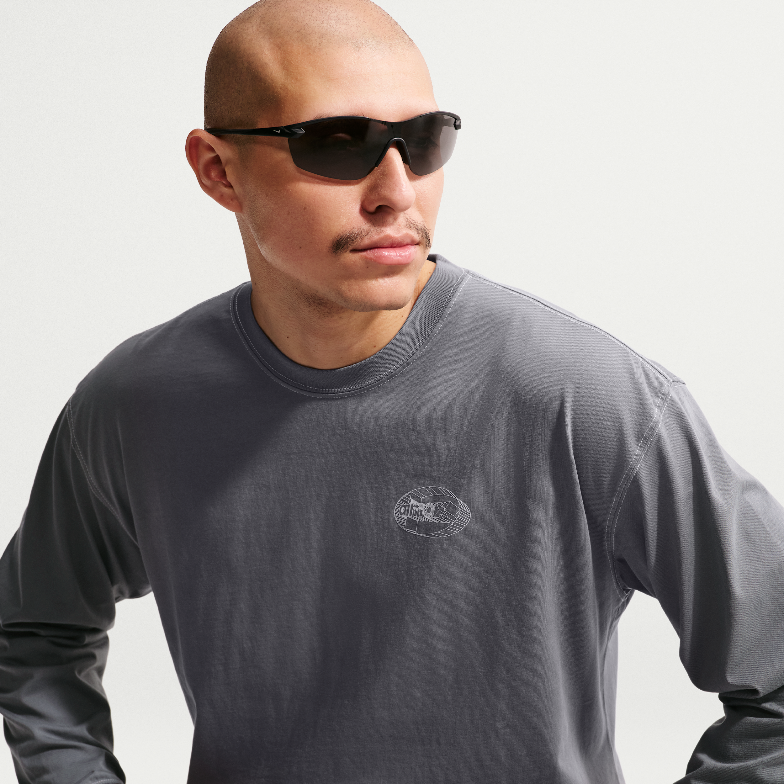 T-shirt a manica lunga Nike "City Pack" – Uomo - Grigio