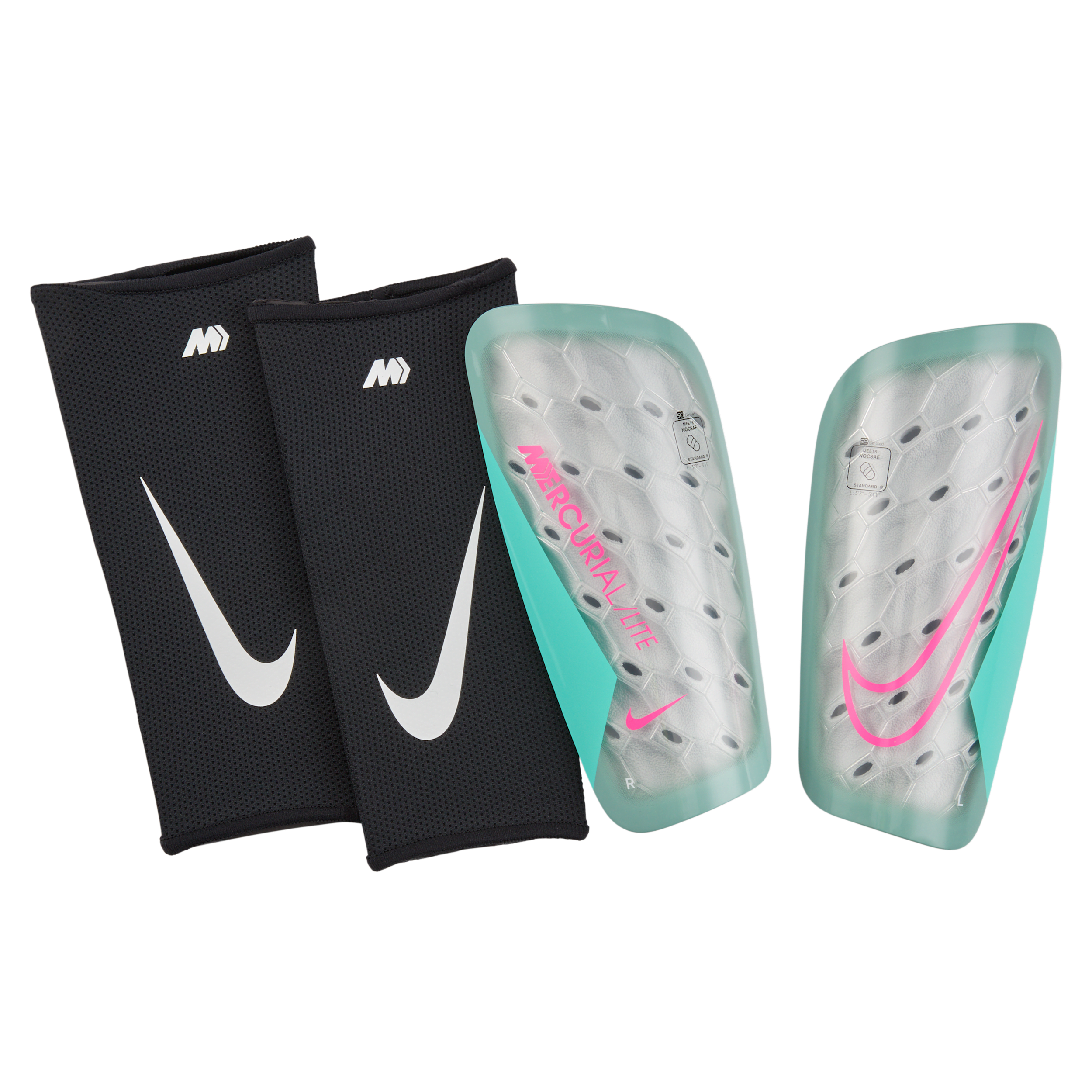 Protège-tibias de football Nike Mercurial Lite - Gris
