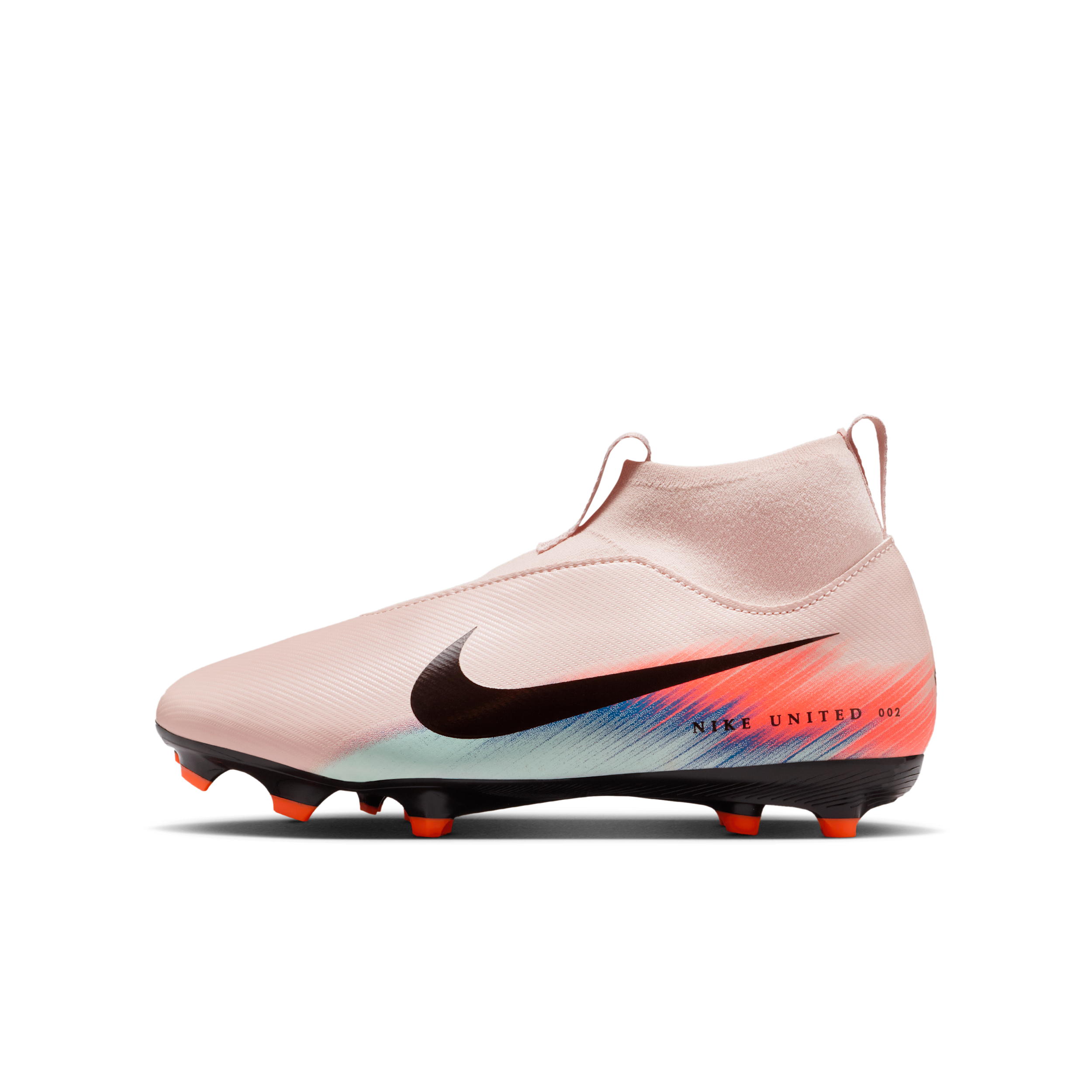 Nike United Jr. Mercurial Superfly 10 Academy Older Kids' Multi-Ground High-Top Football Boots - Pink