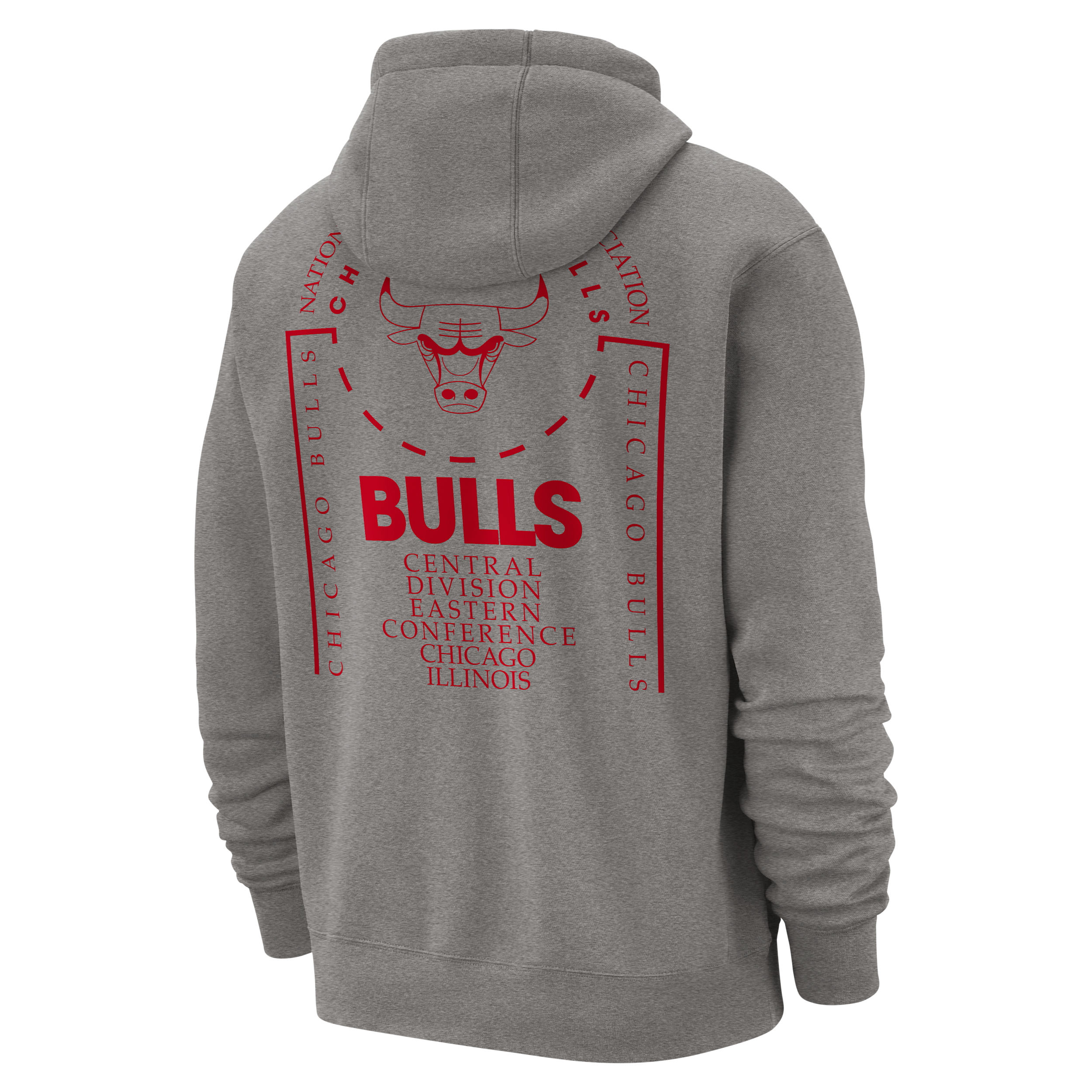 Thumbnail - Chicago Bulls Club Courtside Nike NBA-Hoodie für Herren - Grau
