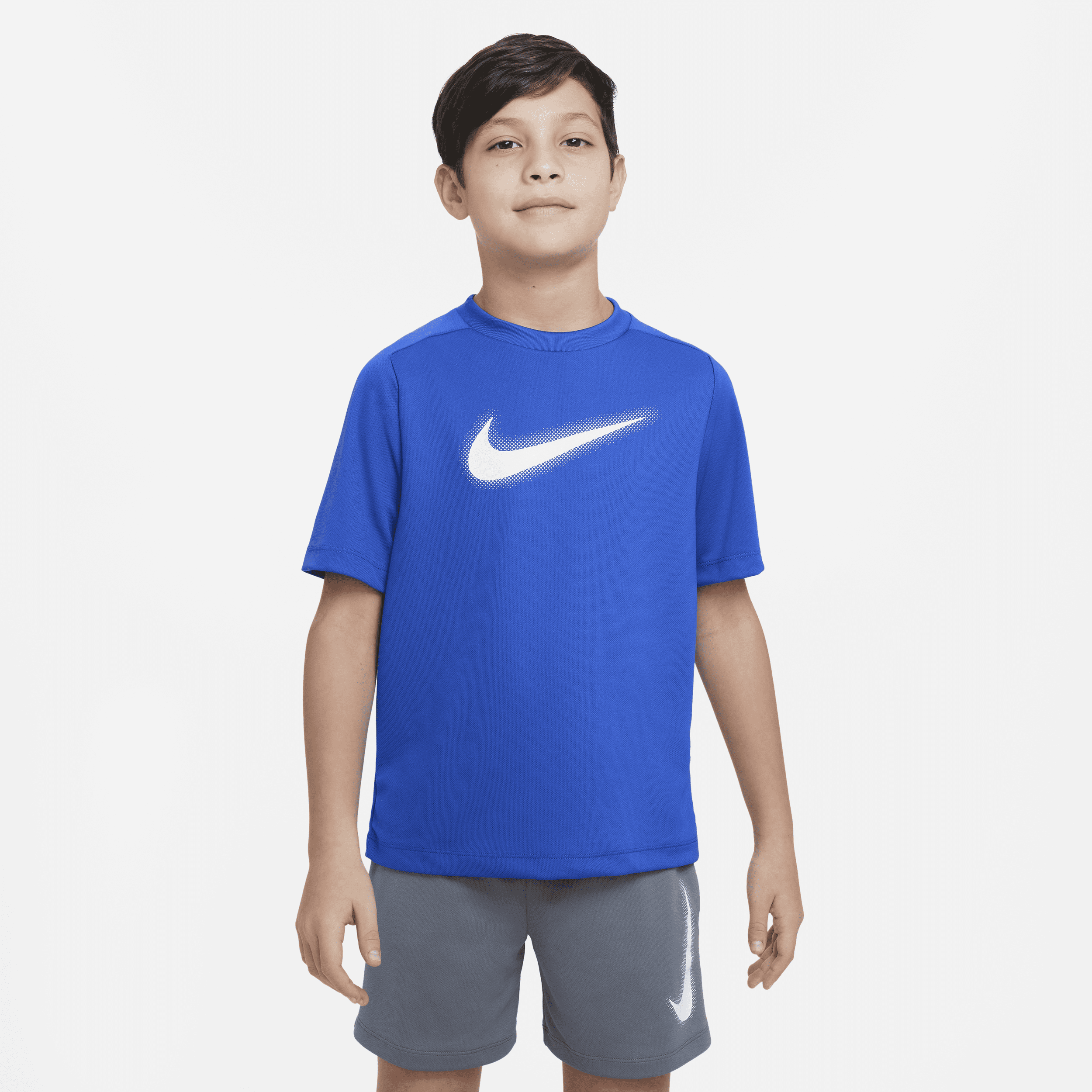 Haut de training Dri-FIT à motif Nike Multi pour ado (garçon) - Bleu