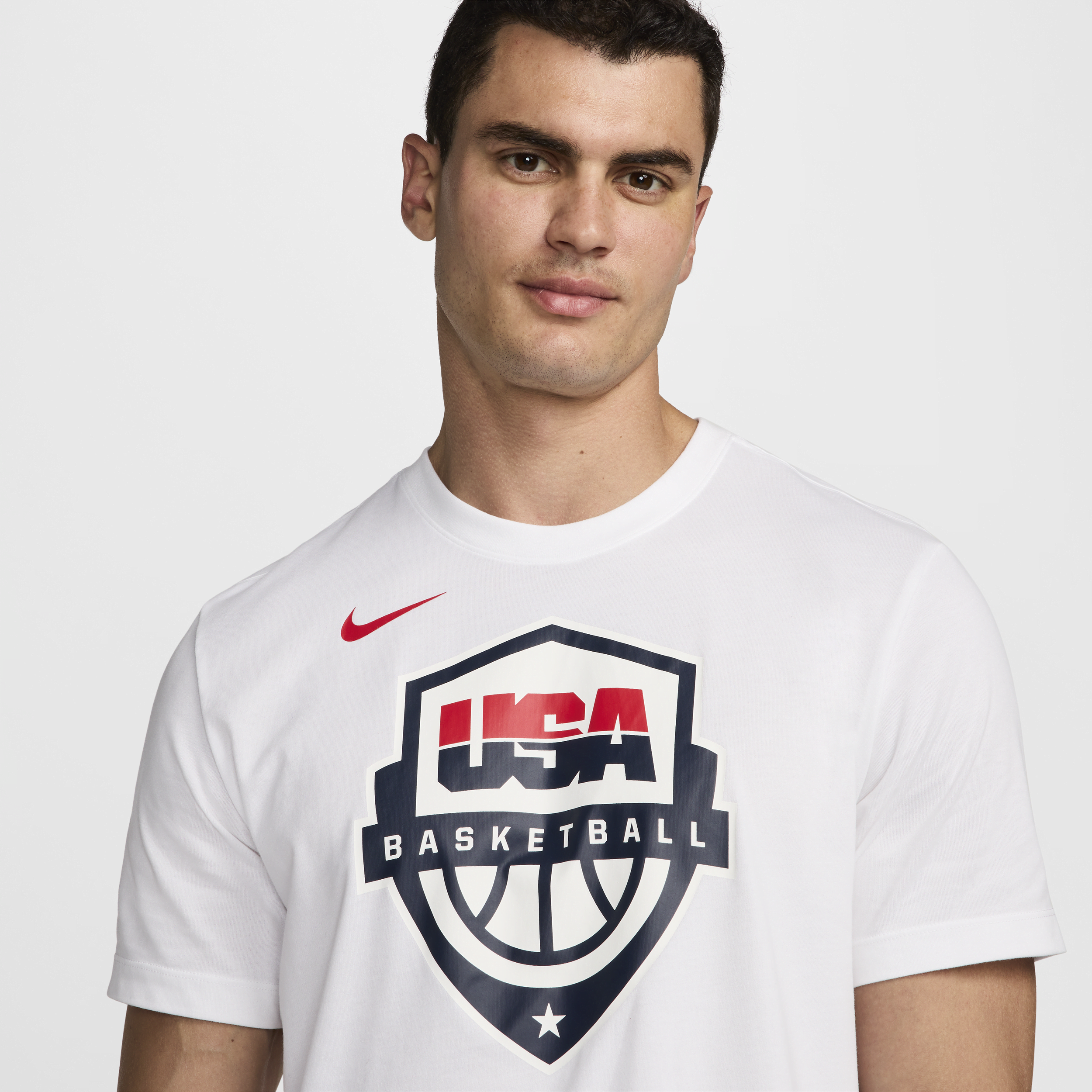Thumbnail - USAB Nike Dri-FIT Basketball-T-Shirt (Herren) - Weiß