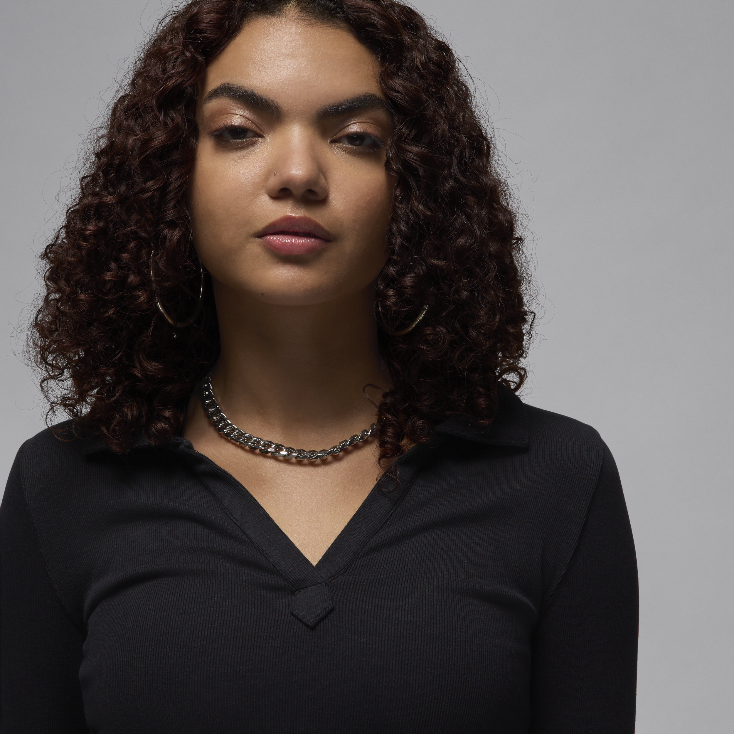 Haut en maille à manches longues Jordan pour femme - Noir