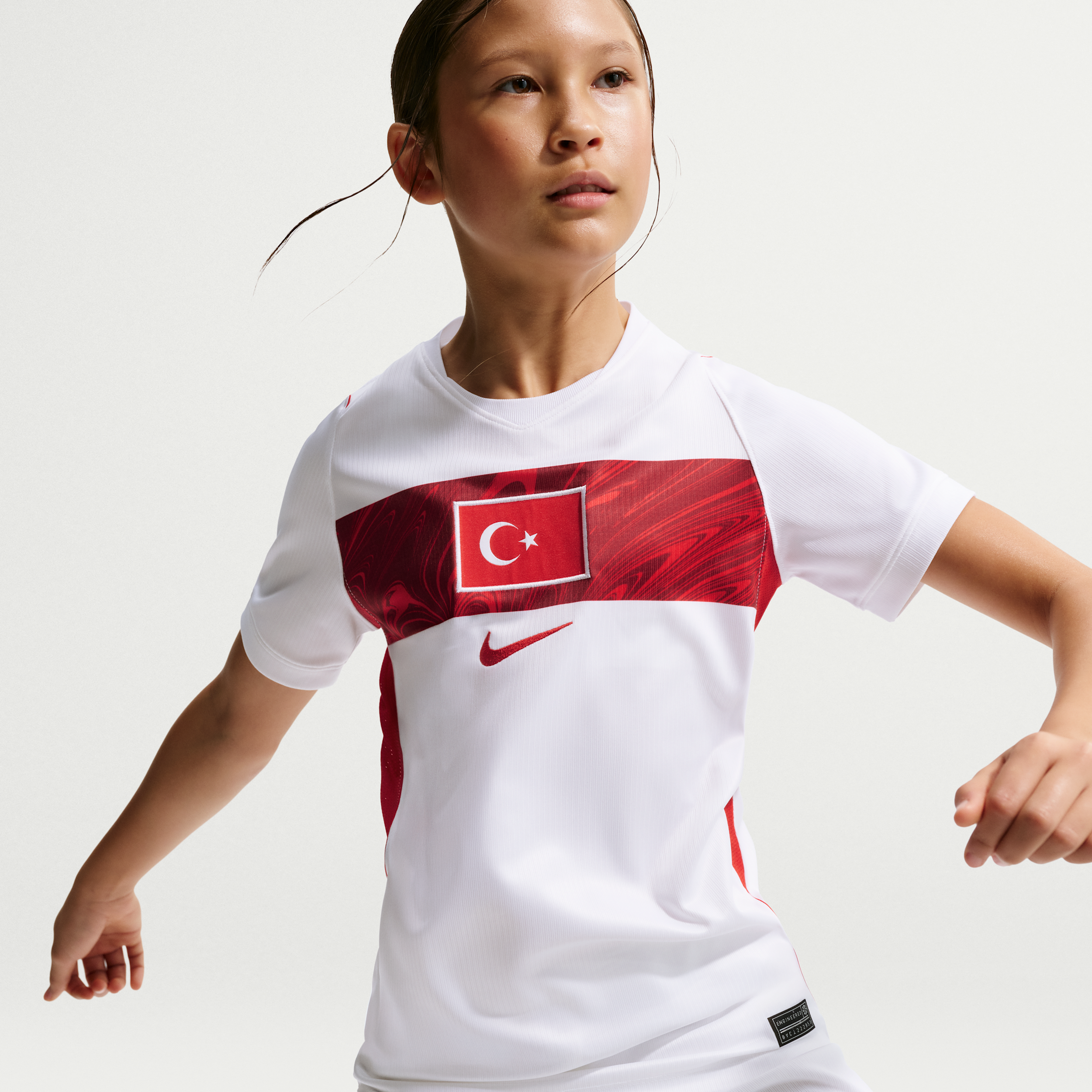 Thumbnail - Türkei 2026 Nike Dri-FIT Replika-Fußballtrikot (Herren) - Weiß