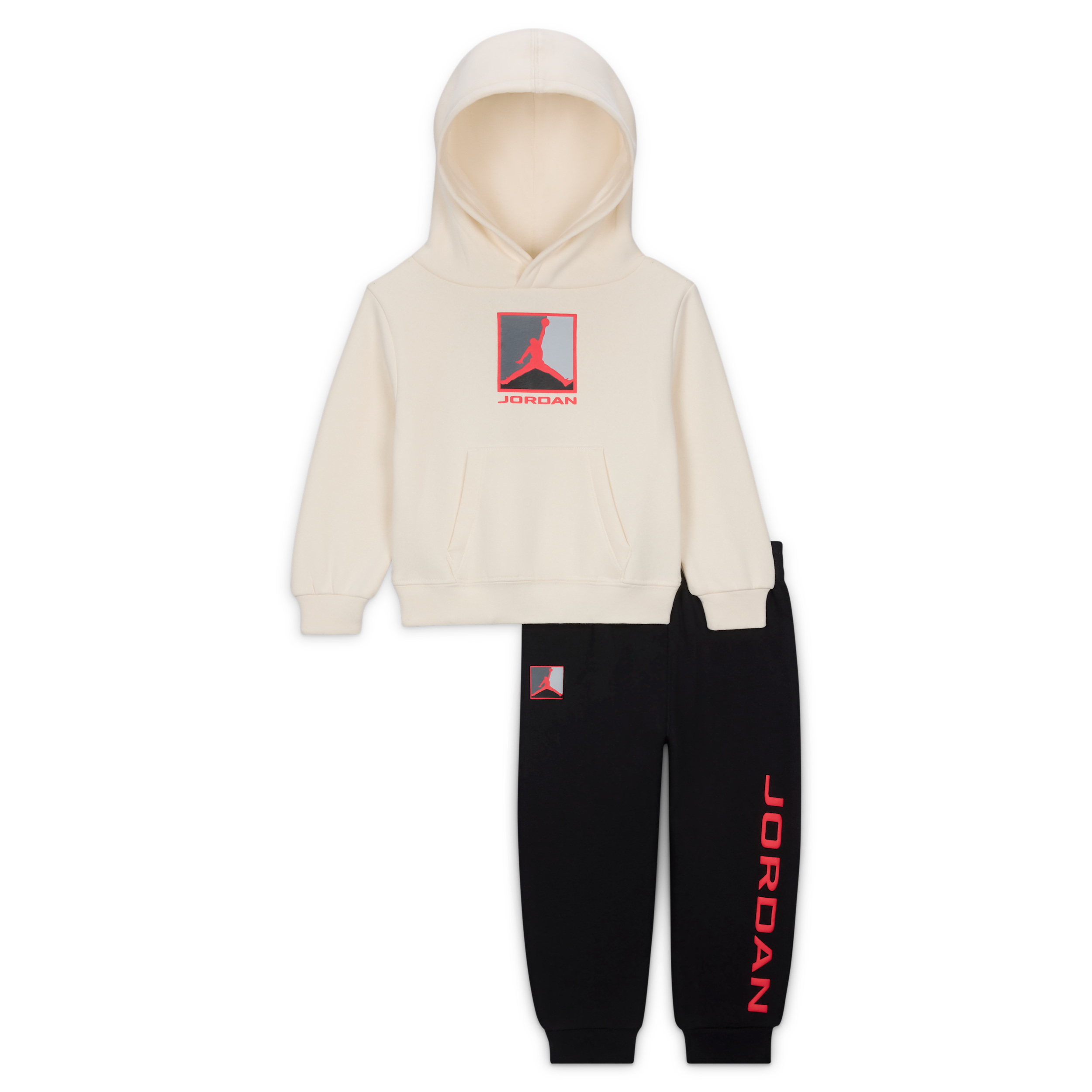 Completo in 2 pezzi con felpa Baseline con cappuccio in fleece Jordan Essentials – Bebè (12-24 mesi) - Marrone