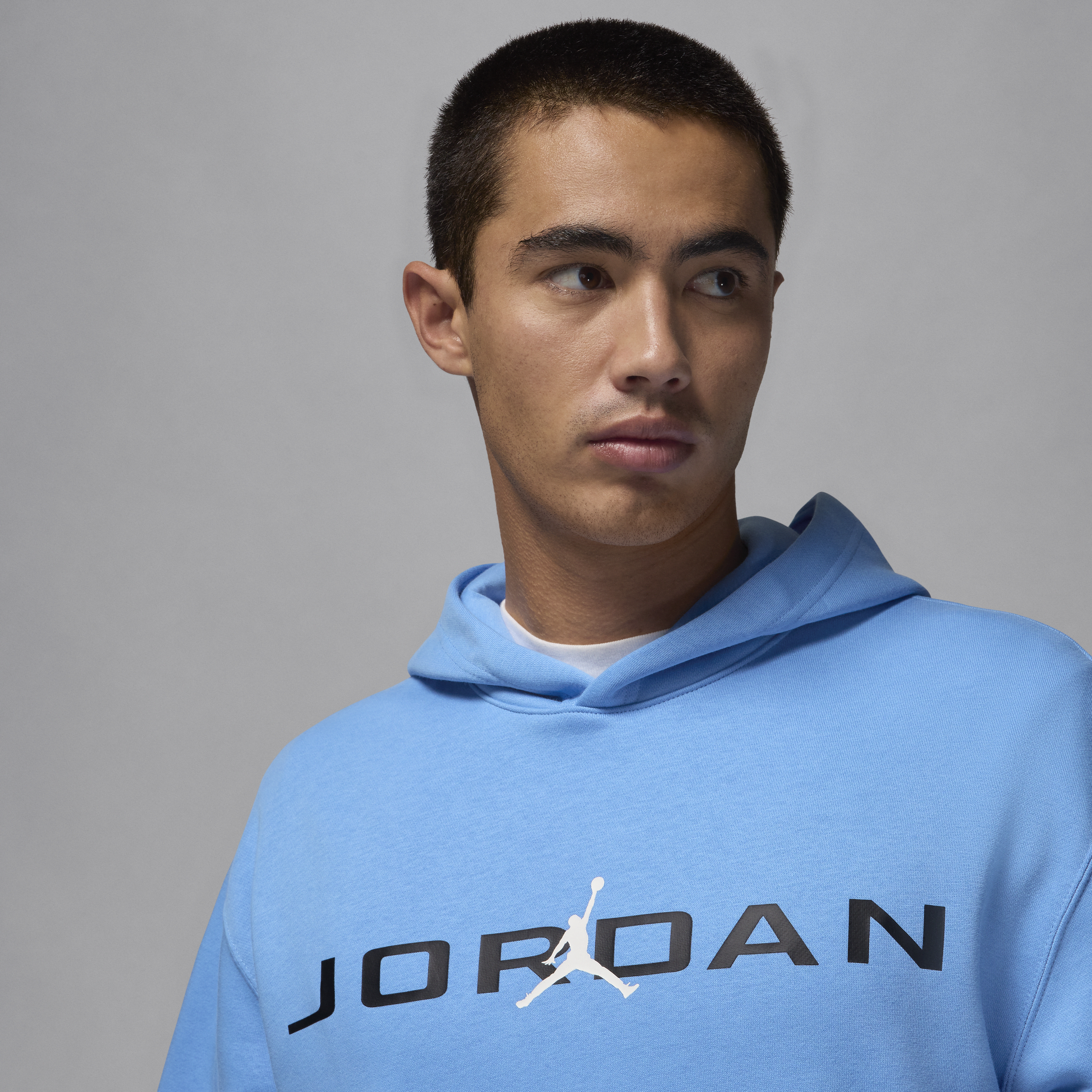 Sweat à capuche en tissu Fleece Jordan Essentials pour Homme - Bleu