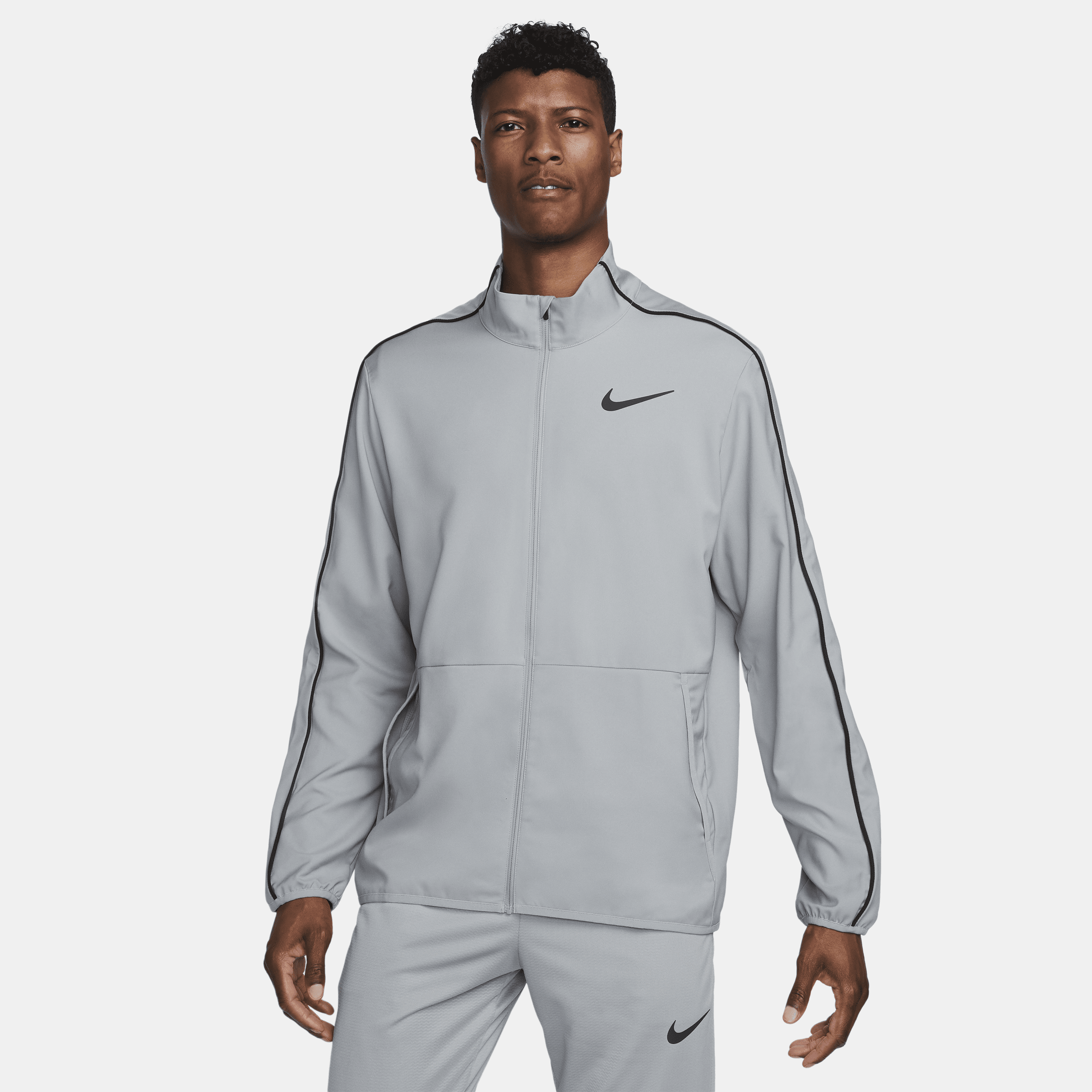 Nike Dri-FIT Men's Woven Training Jacket - Grey | The Hoxton Trend