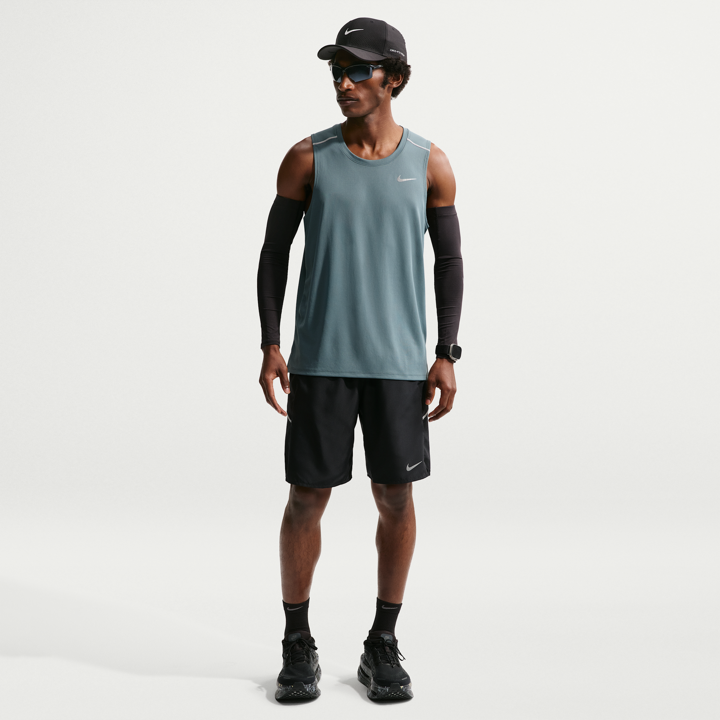 Shorts da running Nike Miler da 23 cm senza fodera con Dri-FIT – Uomo - Nero