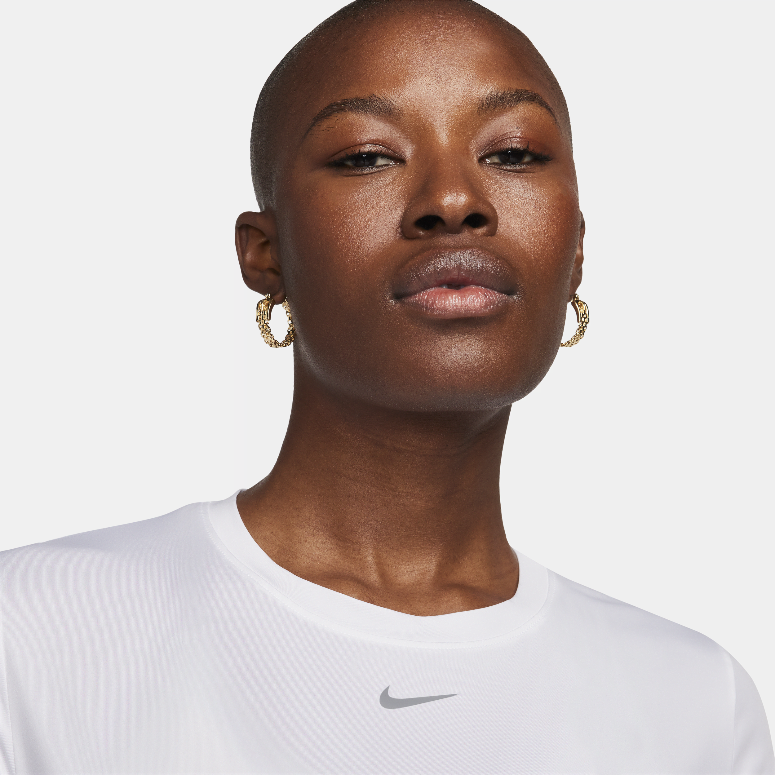 Nike One Classic Dri-FIT damestop met korte mouwen Wit