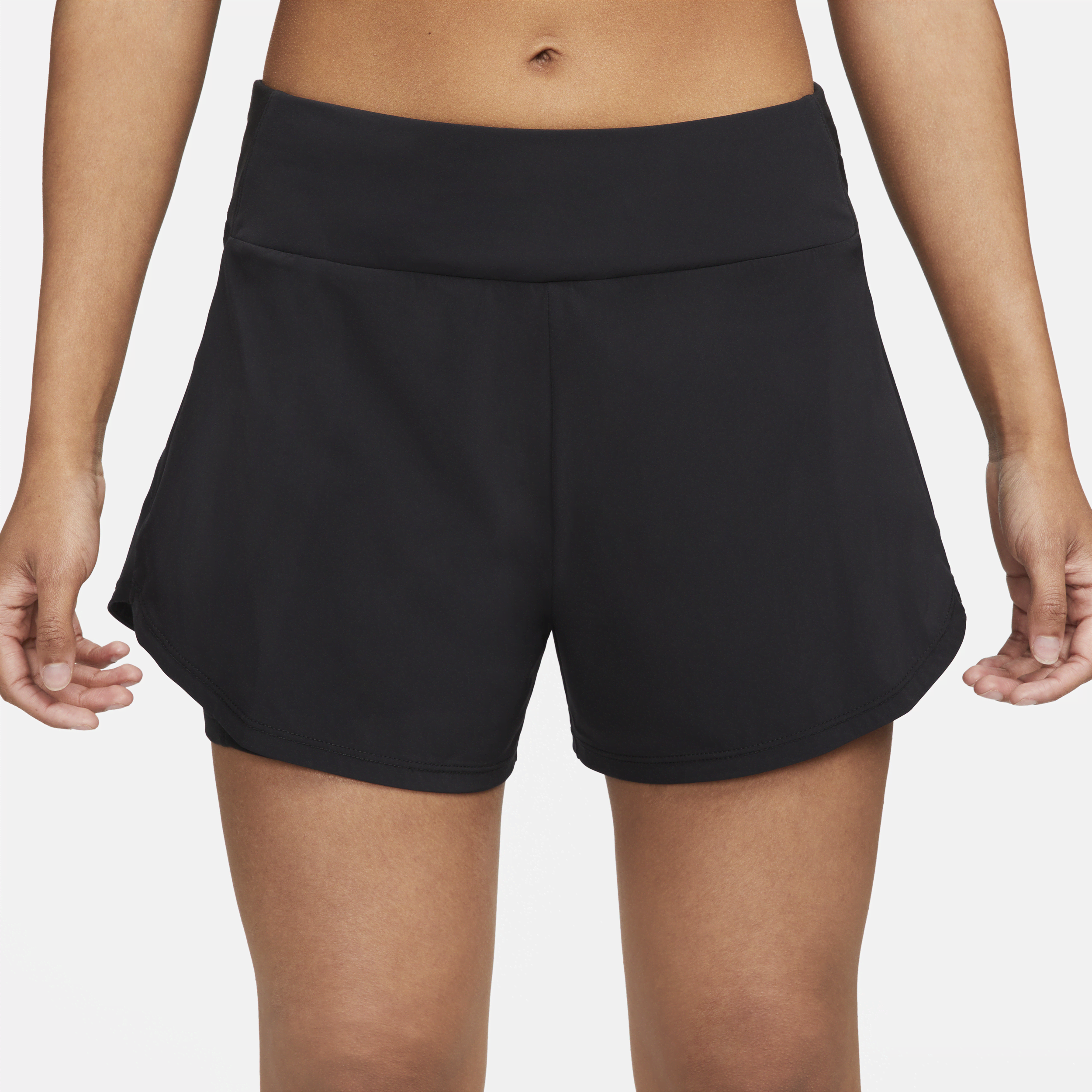 Short 2-en-1 taille mi-basse 8 cm Nike Dri-FIT Bliss pour femme - Noir