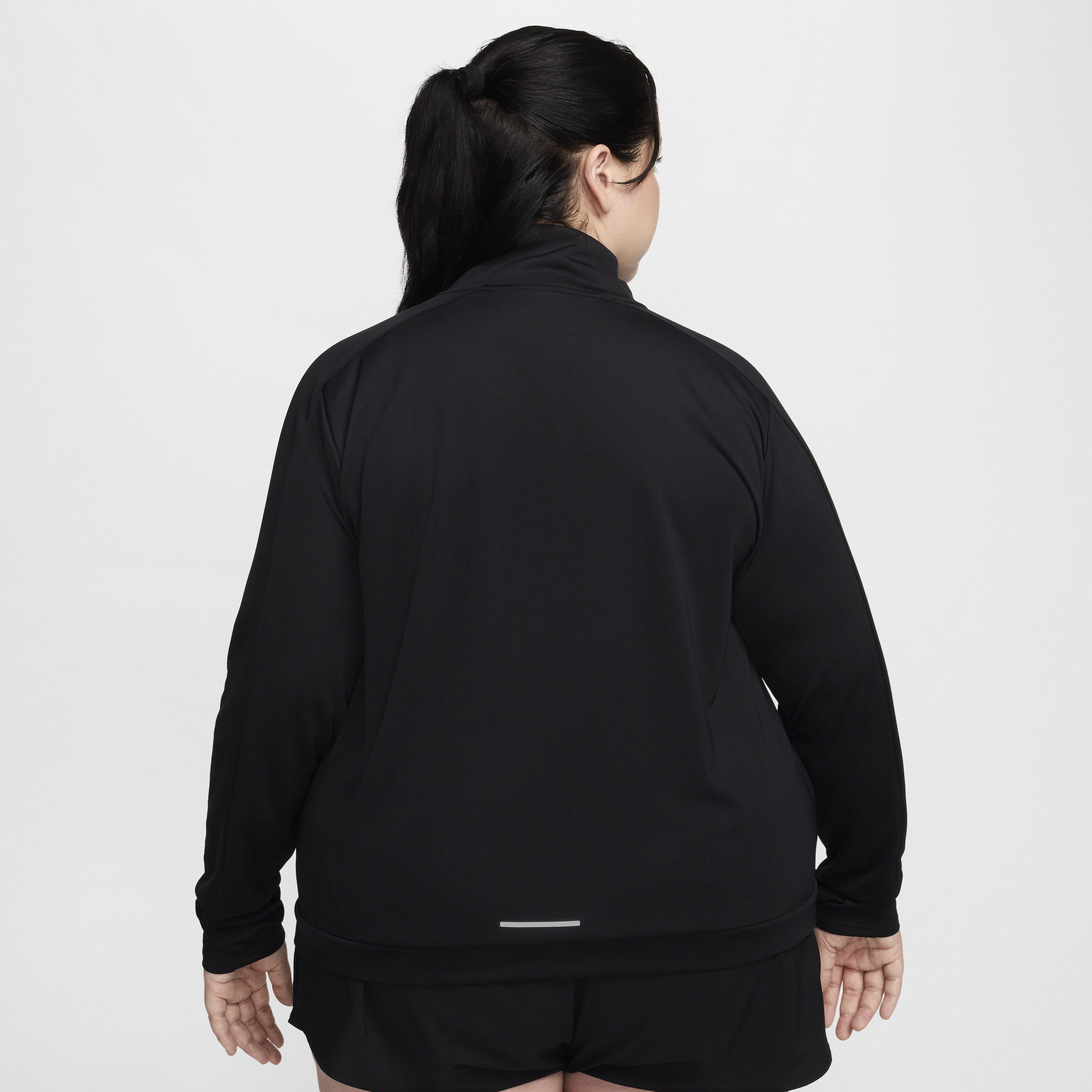 Vêtement deuxième couche à 1/4 de zip Dri-FIT Nike Swoosh pour femme - Noir