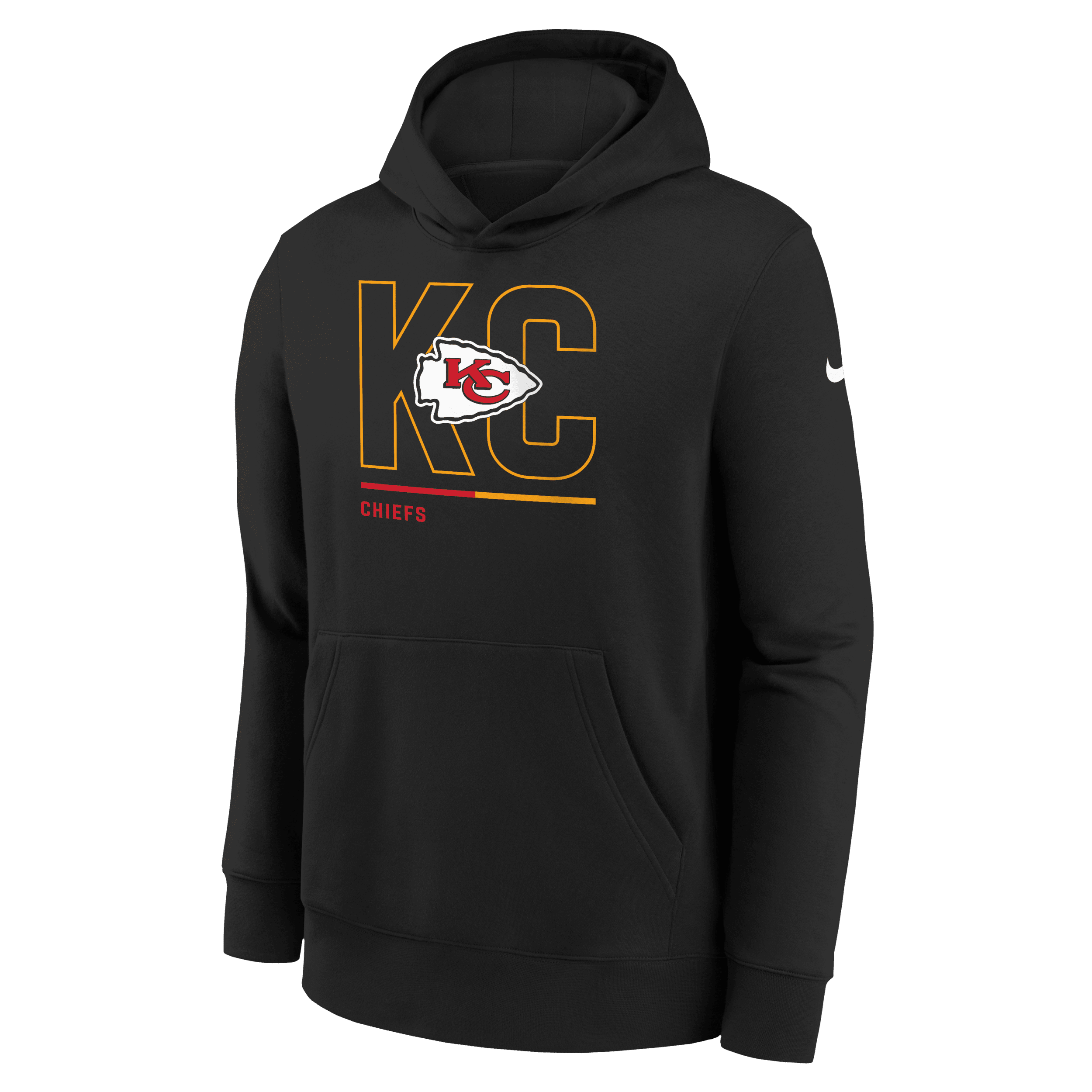 Nike Kansas City Chiefs City Code hoodie voor kids Zwart