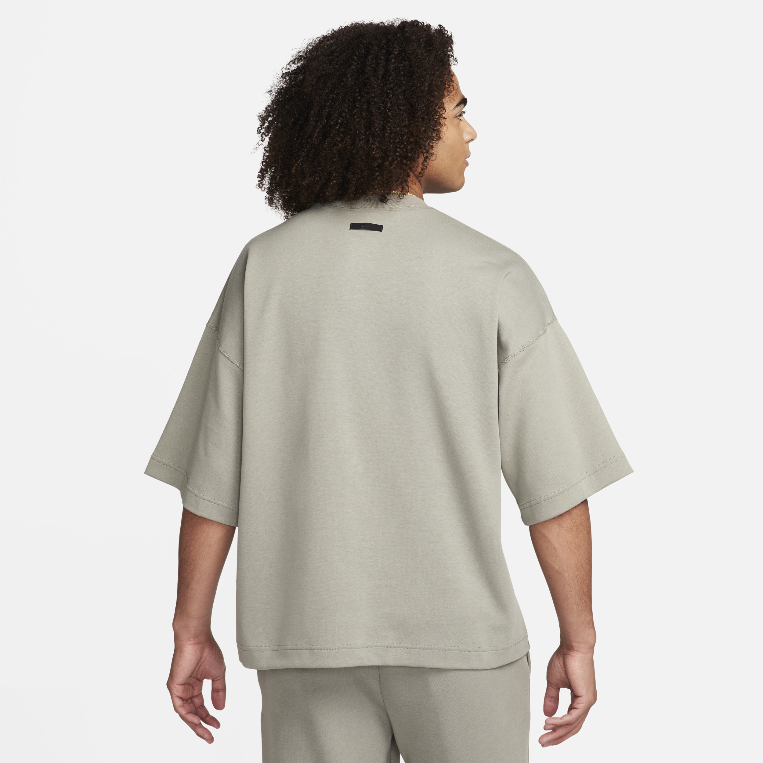 Nike Sportswear Tech Fleece Reimagined oversized sweatshirt met korte mouwen voor heren Grijs