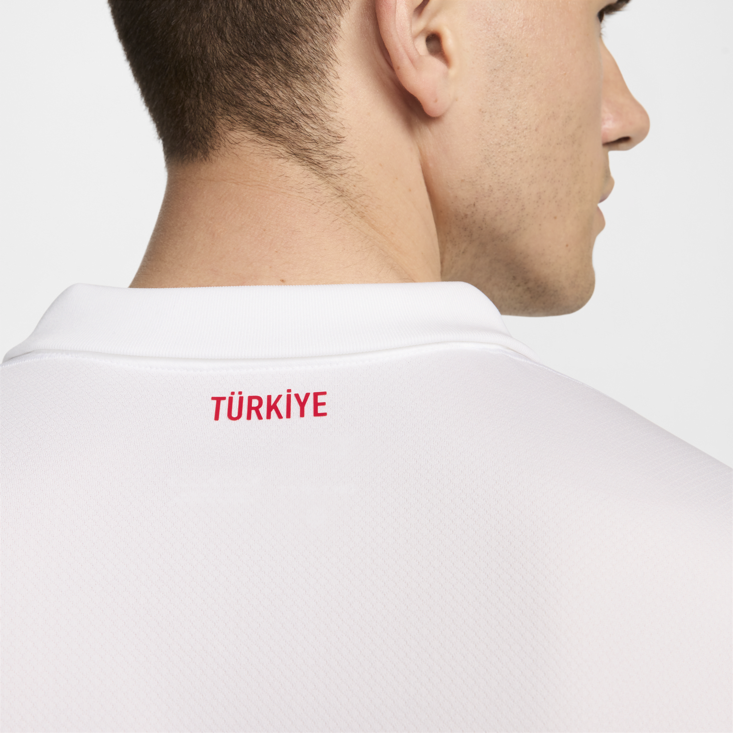 Nike Turkije 2024 25 Stadium Thuis Dri-FIT replica voetbalshirt voor heren Wit