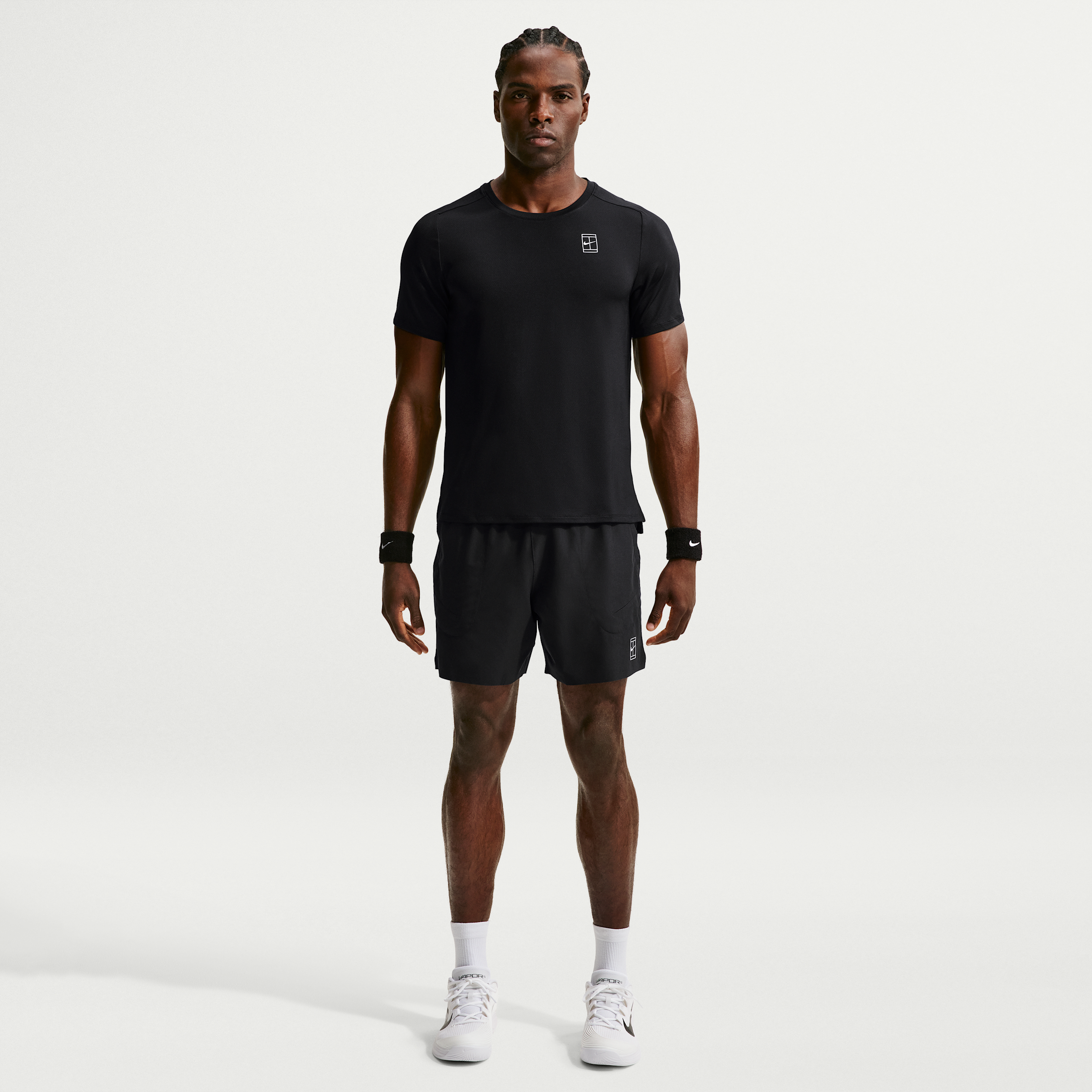 Thumbnail - NikeCourt Advantage Dri-FIT-Tennisshorts (ca. 15,5 cm) - Schwarz