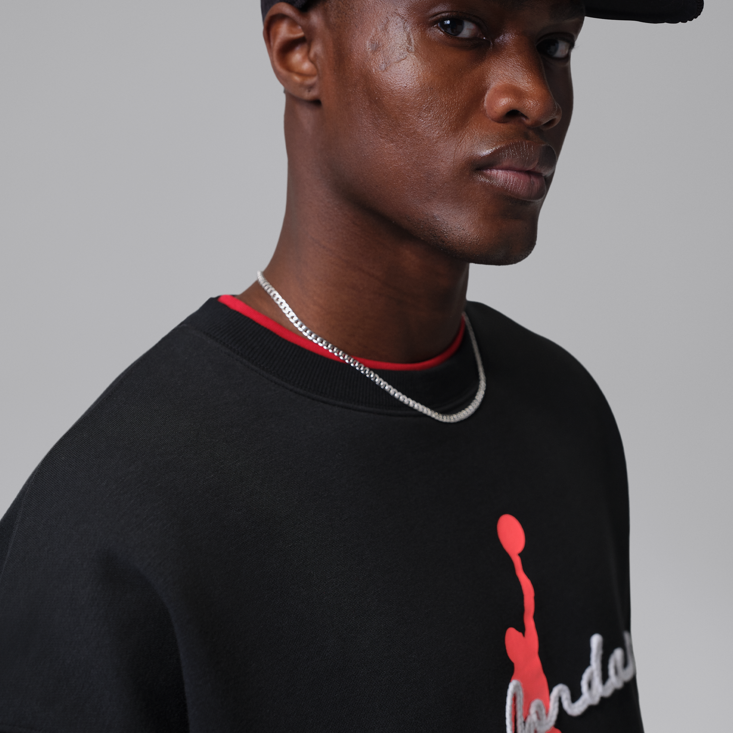 Thumbnail - Jordan Brooklyn Fleece-Rundhals-Sweatshirt (Herren) - Schwarz