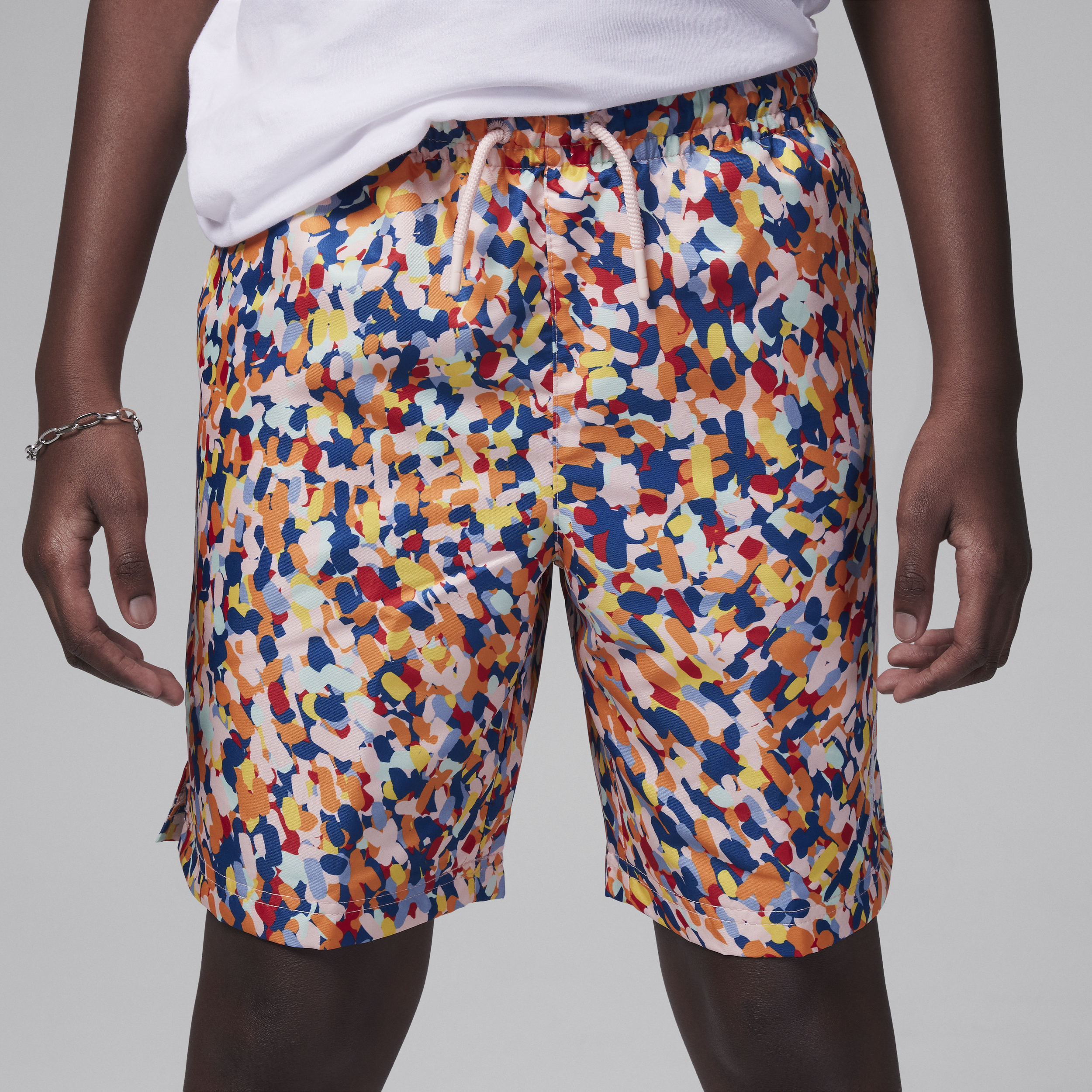 Jordan MJ Essentials Poolside shorts met print voor kids Roze