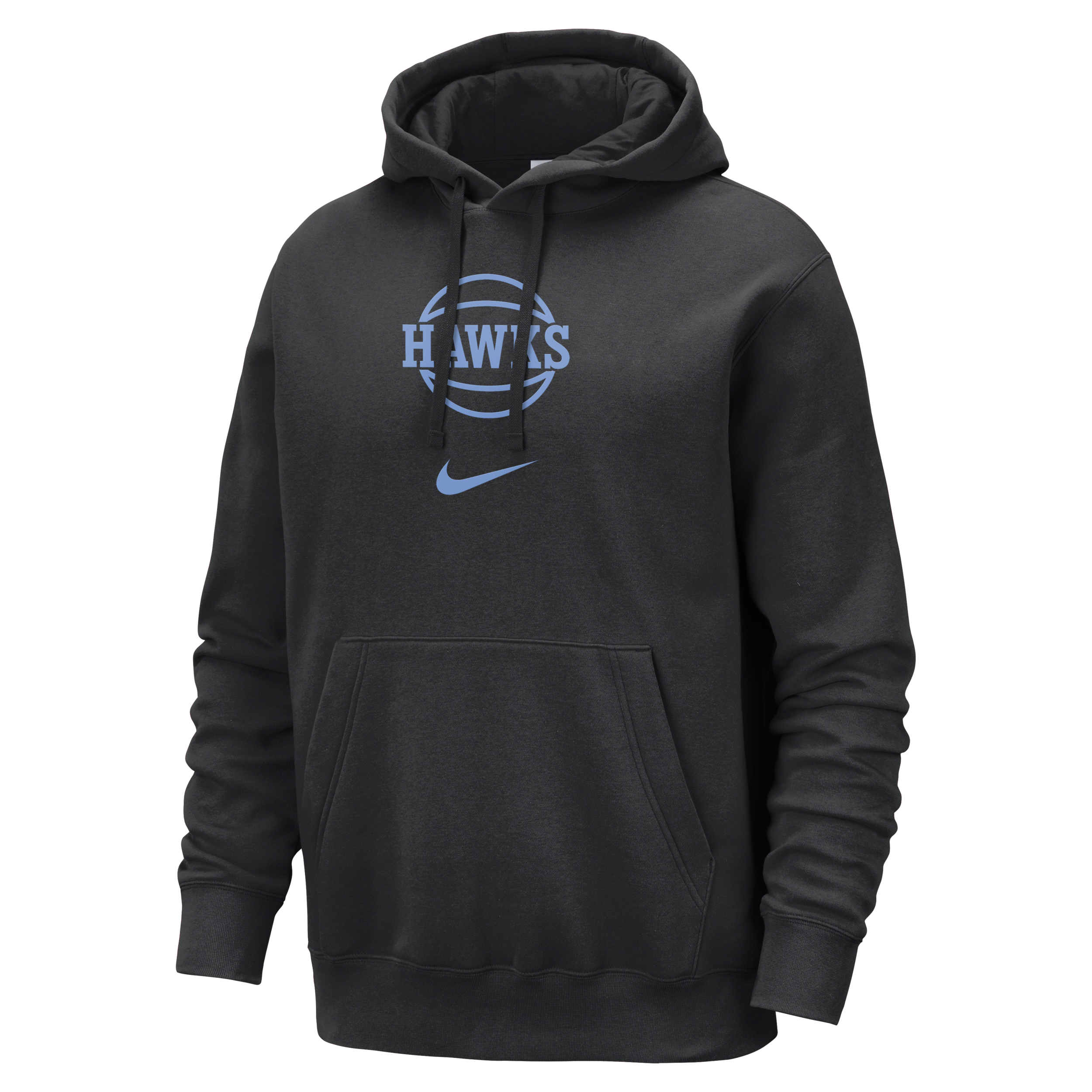 Nike Atlanta Hawks Club Fleece City Edition NBA-hoodie voor heren Zwart