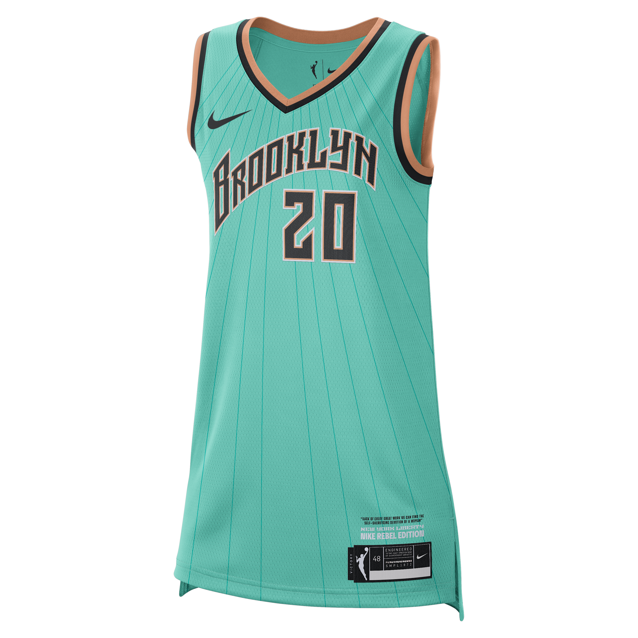 Sabrina Ionescu New York Liberty 2026 Rebel Edition-Nike Dri-FIT WNBA Rebel-spillertrøje - grøn