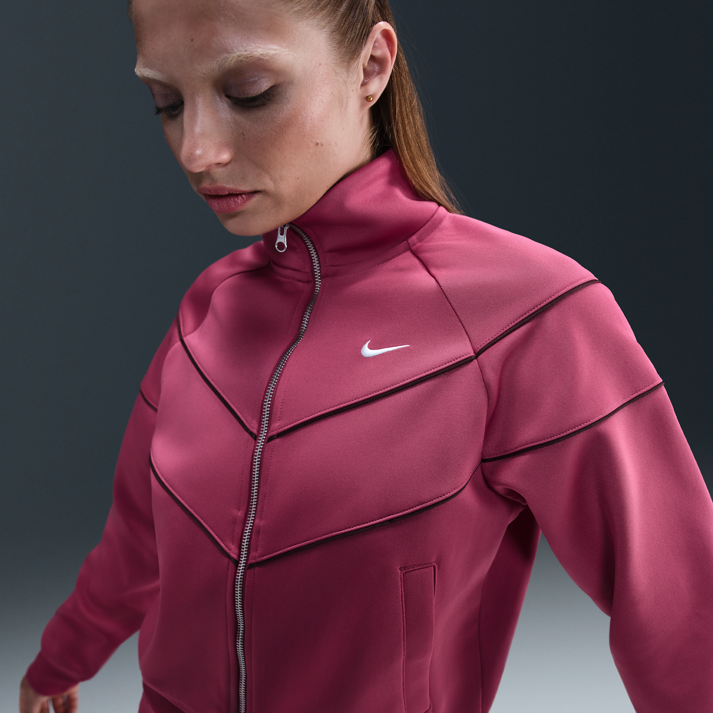 Thumbnail - Nike Windrunner Strickjacke (Damen) - Lila