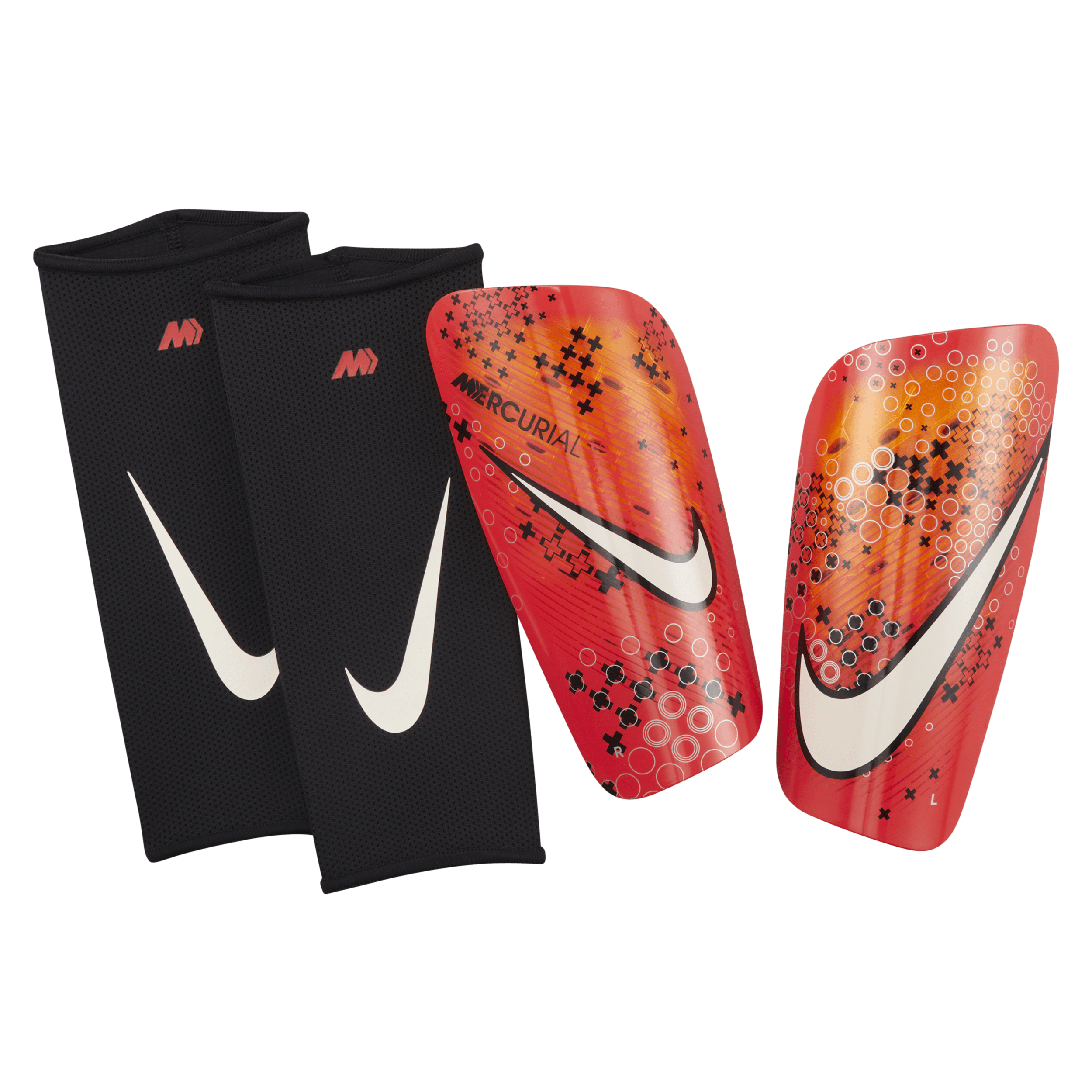 CR7 Mercurial Lite Football Shinguards - Red