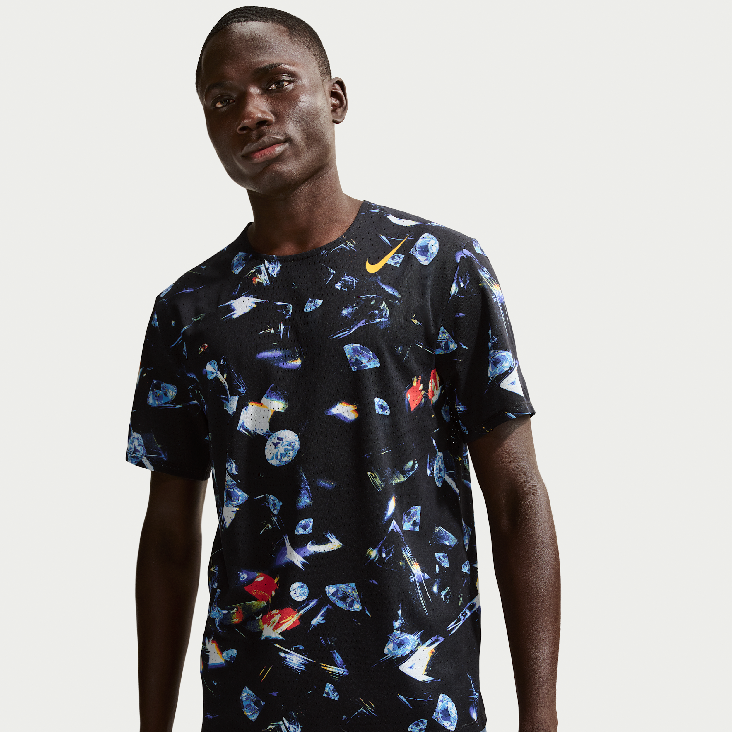 Nike AeroSwift Dri-FIT ADV hardlooptop met korte mouwen voor heren - Zwart