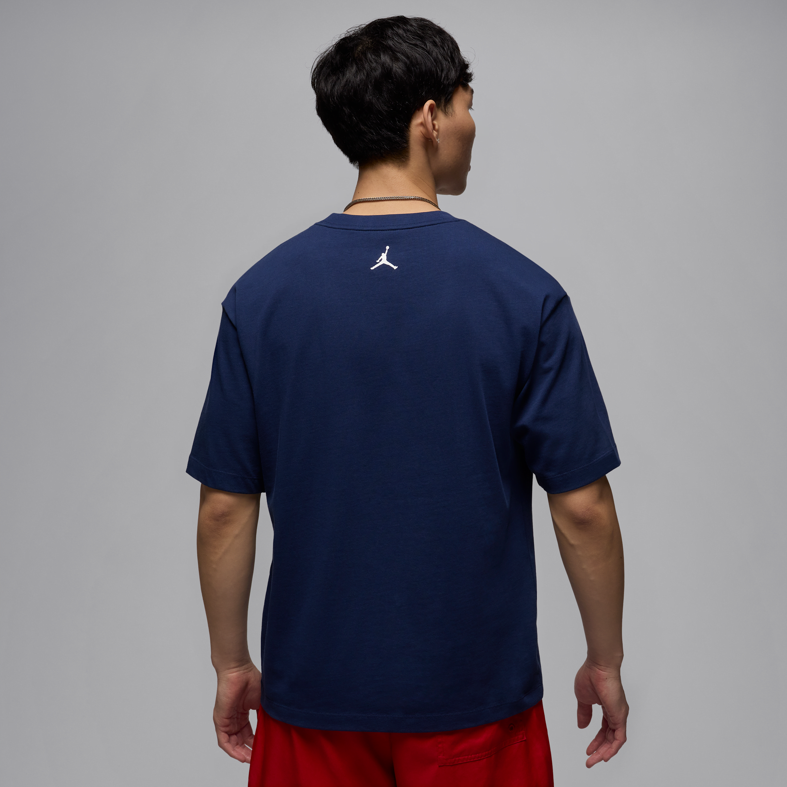 T-shirt à écusson sneaker Jordan pour homme - Bleu