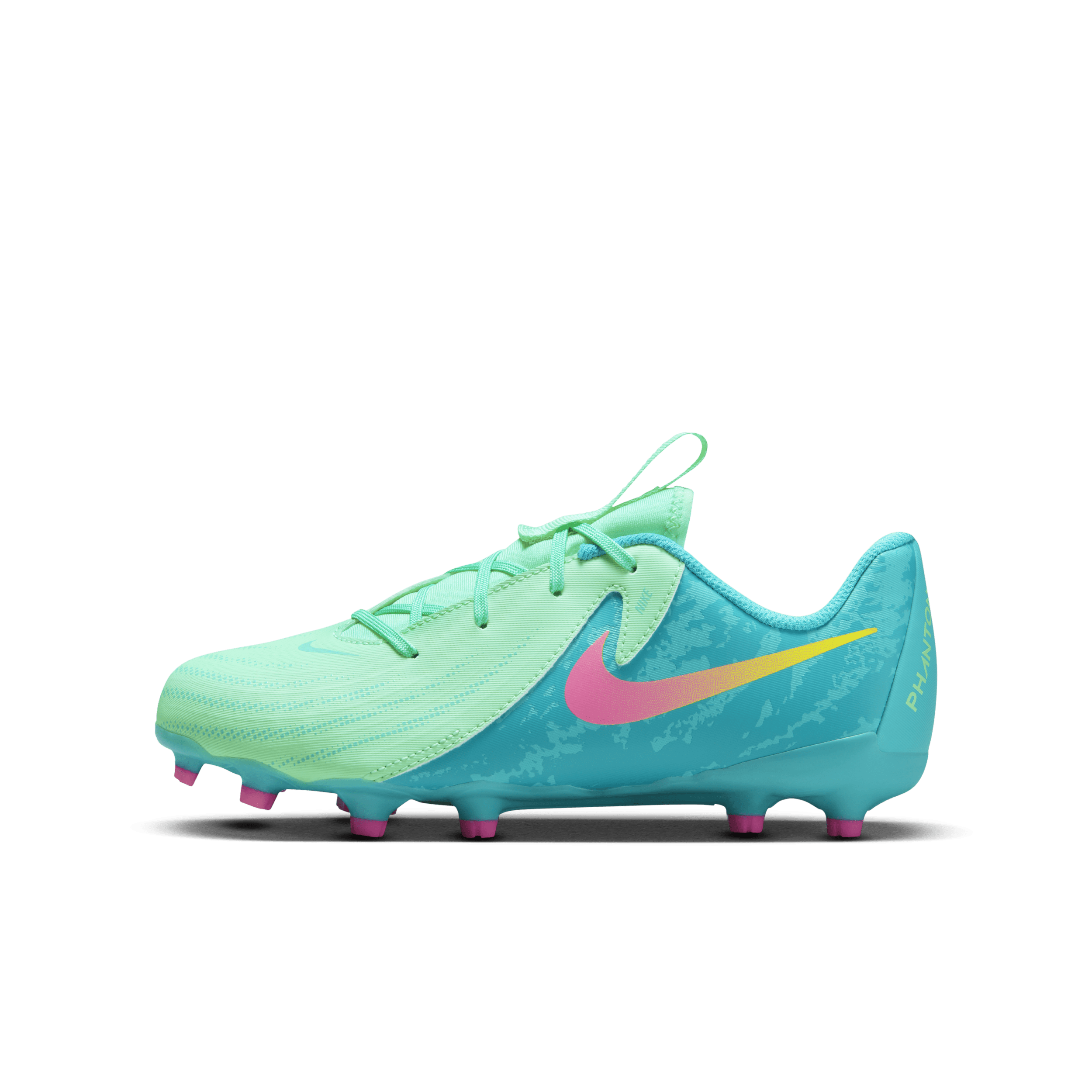 Nike Jr. Phantom GX 2 Academy LV8 MG low-top voetbalschoenen voor kleuters kids (meerdere ondergronden) Groen