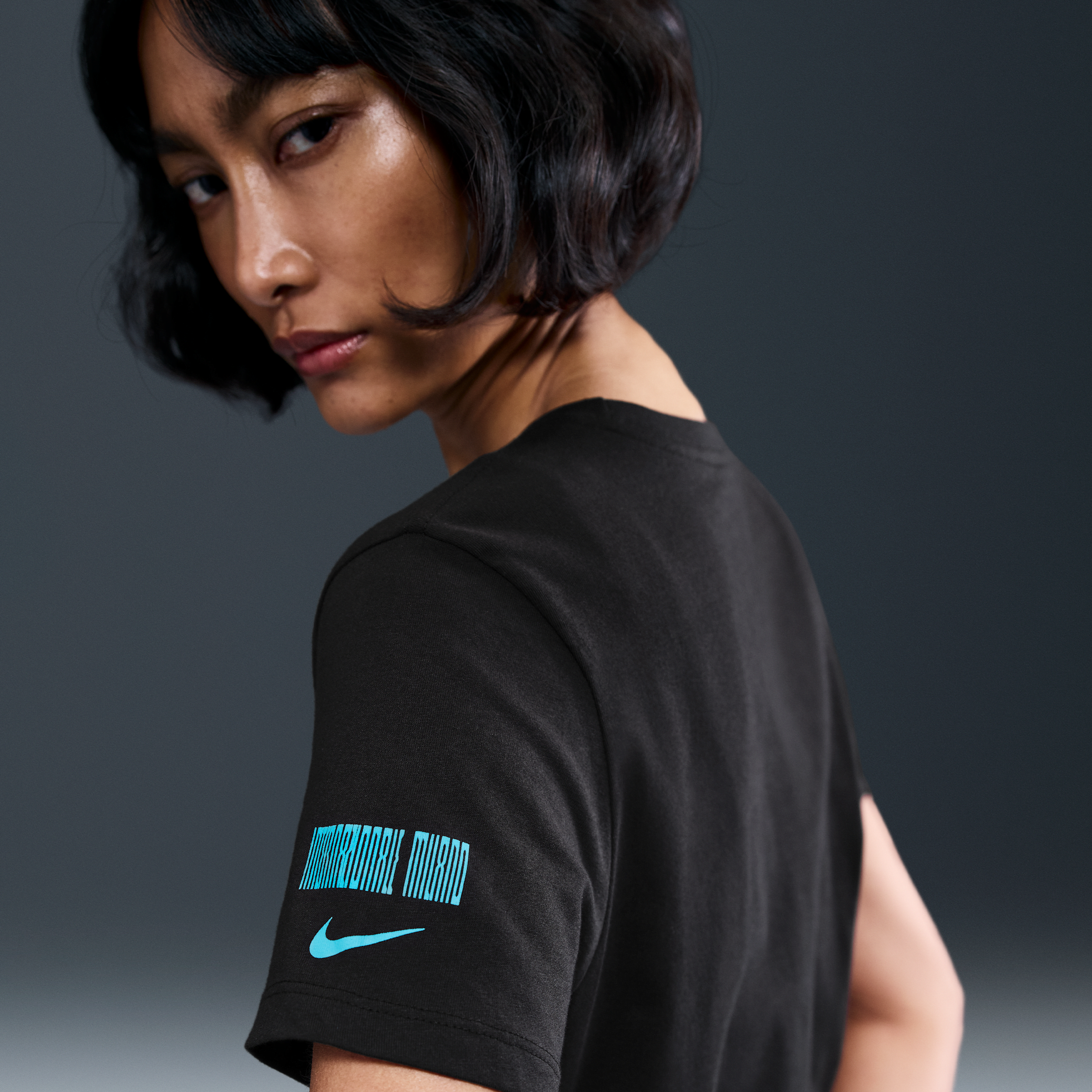 Thumbnail - Inter Mailand Nike Fußball-T-Shirt (Damen) - Schwarz